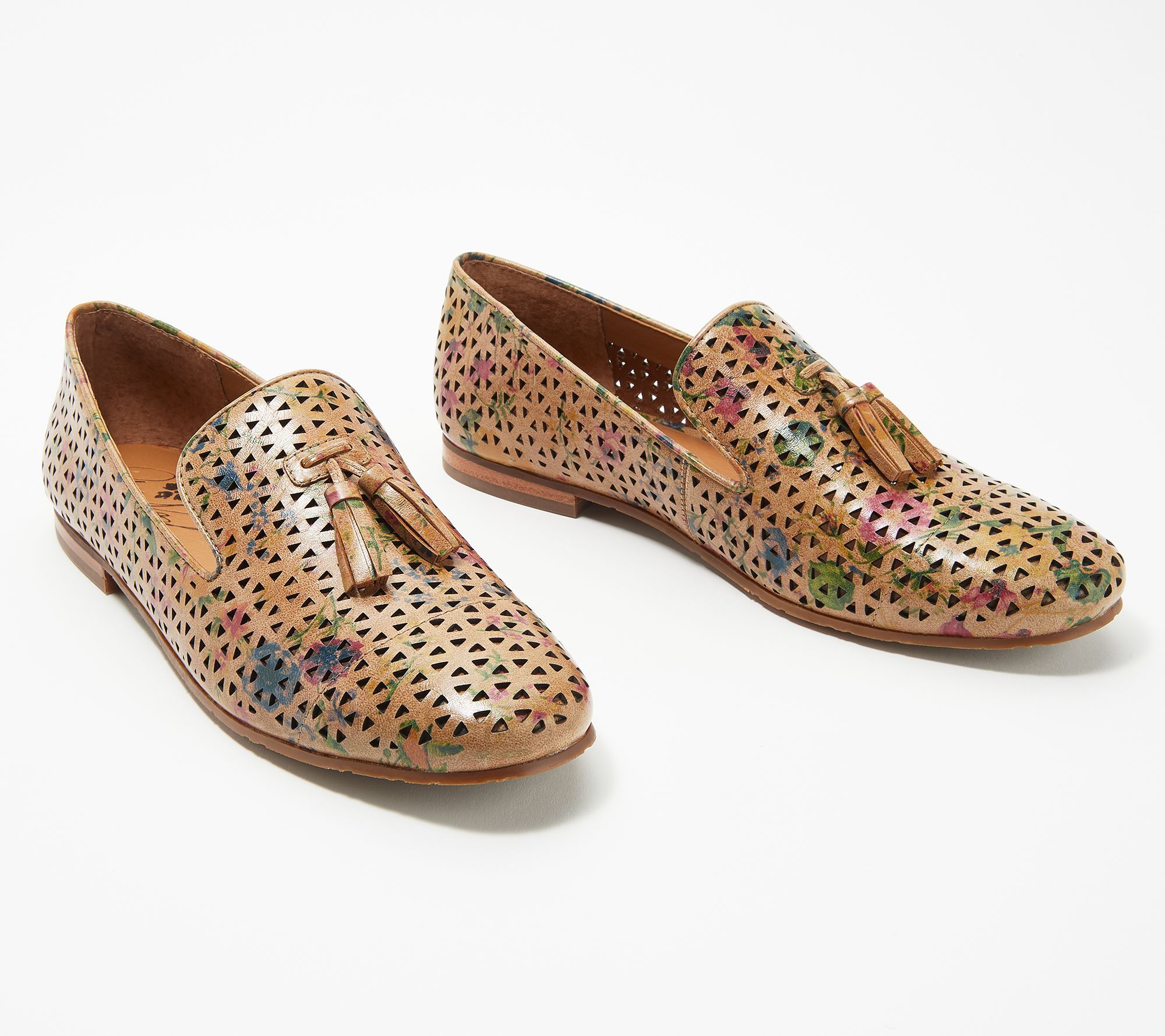 Patricia Nash Perforated Leather Loafers - Francesca - QVC.com