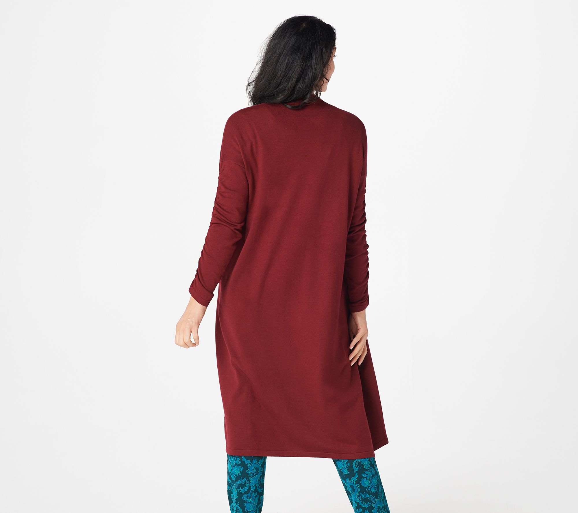 renee ruched shoulder pad sweatshirt dress