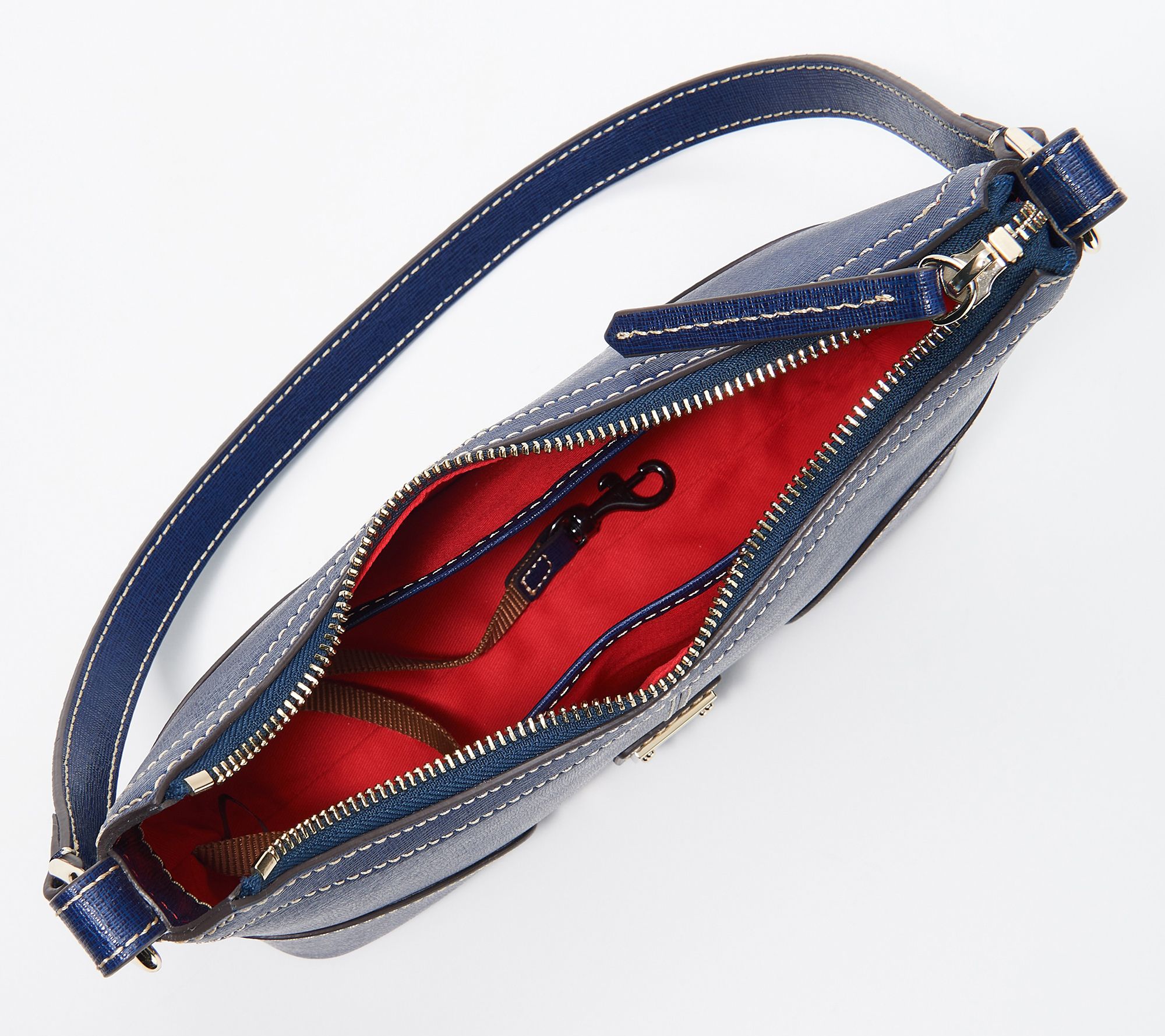 Dooney & Bourke Handbag, Saffiano Crossbody Pouchette - Marine