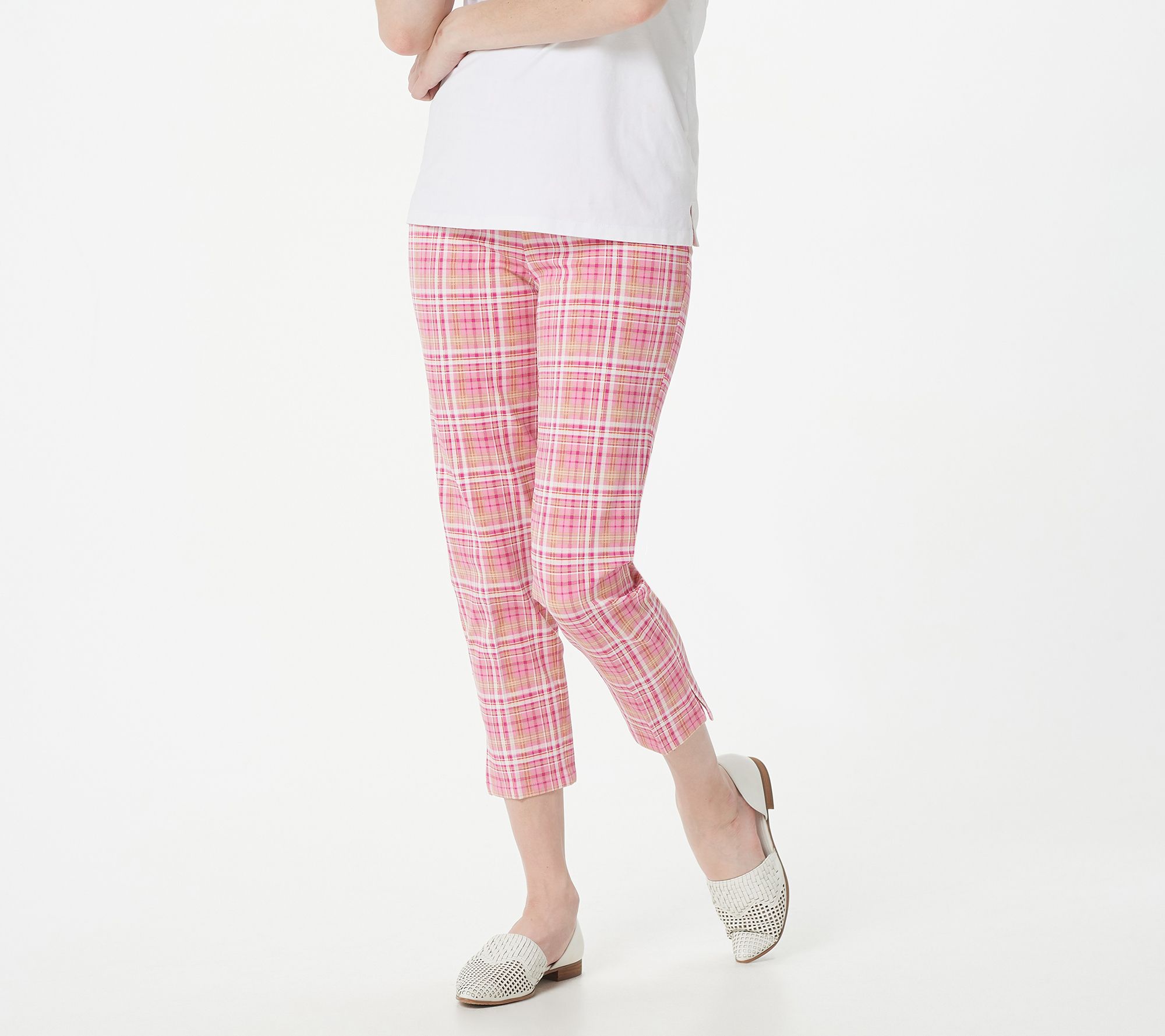 Isaac Mizrahi Live! 24/7 Stretch Crop Pants 