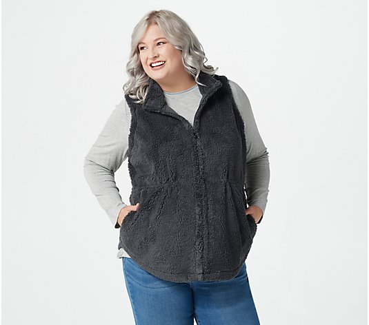 "As Is" Belle by Kim Gravel Signature Zip Sherpa Vest