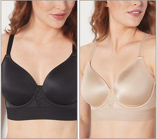 As Is Bali Set of 2 One Smooth U Bounce Control Underwire Bras