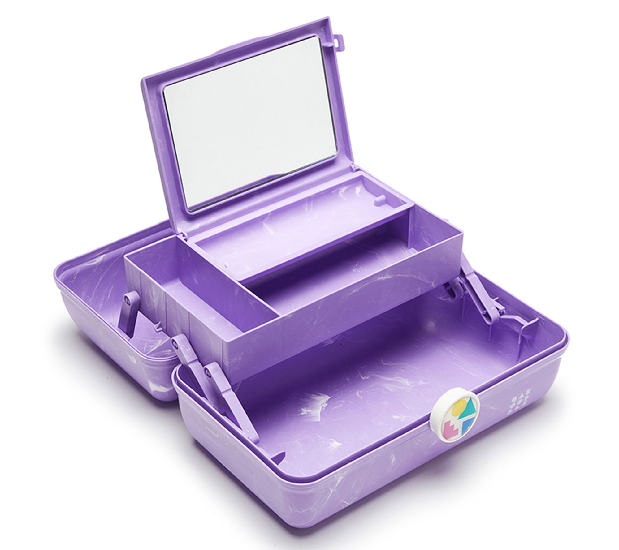 Caboodles Lovestruck Extra-Large Six-Tray Cosmetic Train Case 
