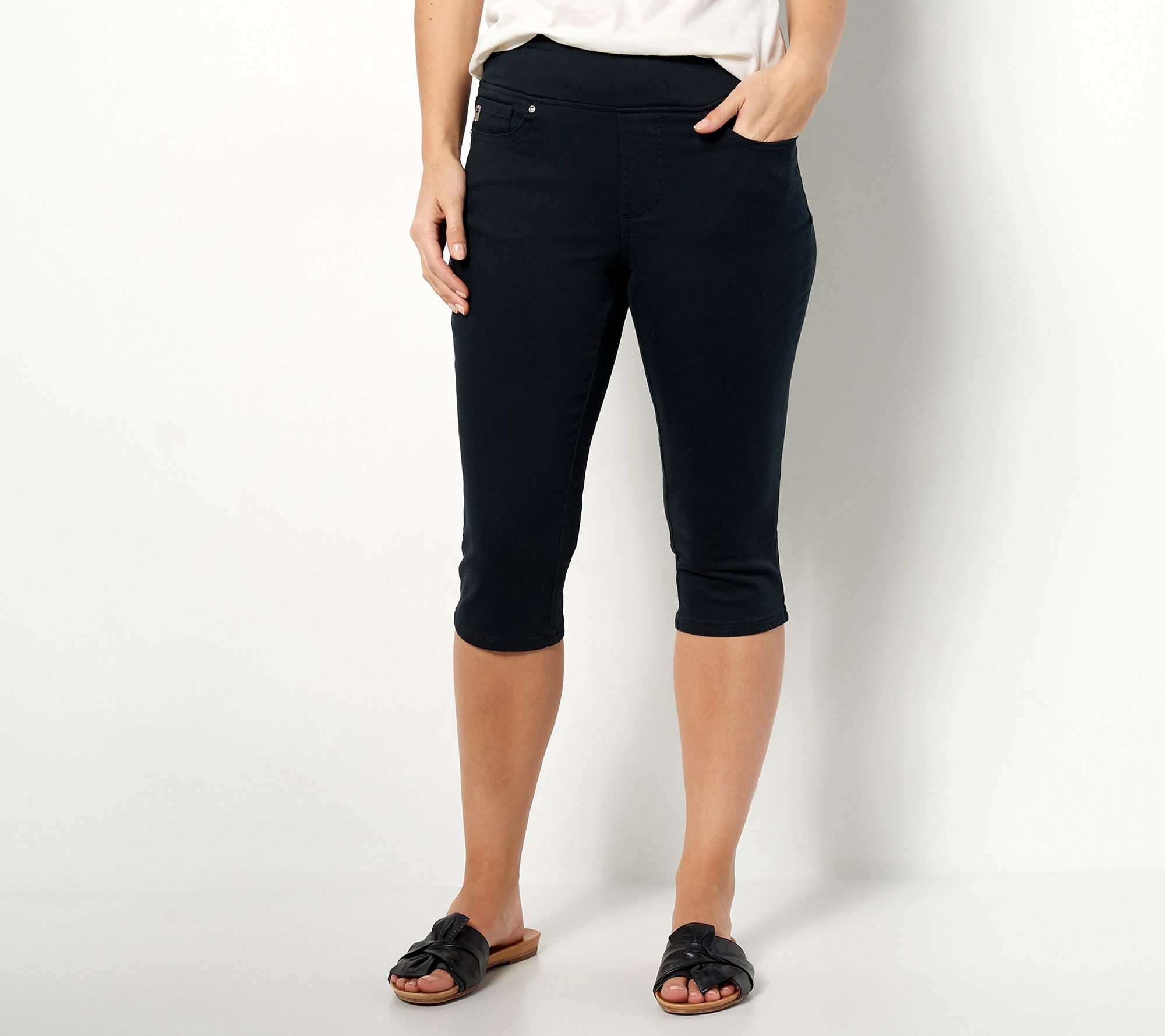Belle by Kim Gravel Regular TripleLuxe Twill Pedal Pushers