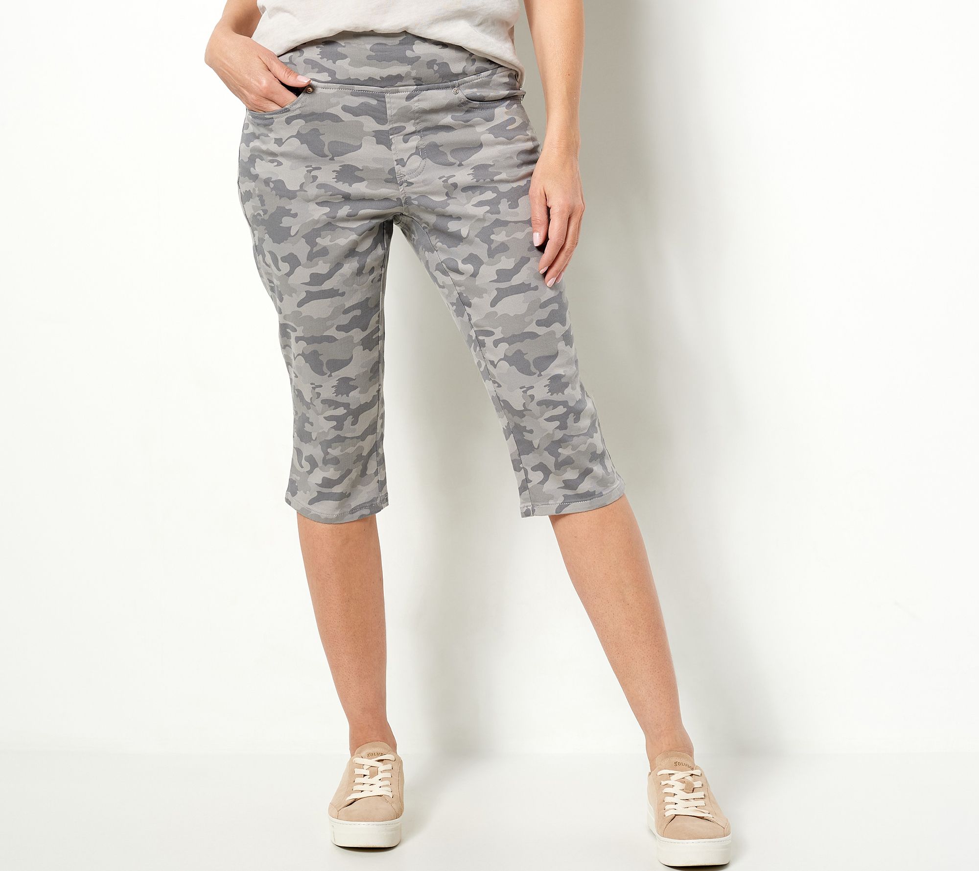 Belle by Kim Gravel Regular TripleLuxe Twill Pedal Pushers