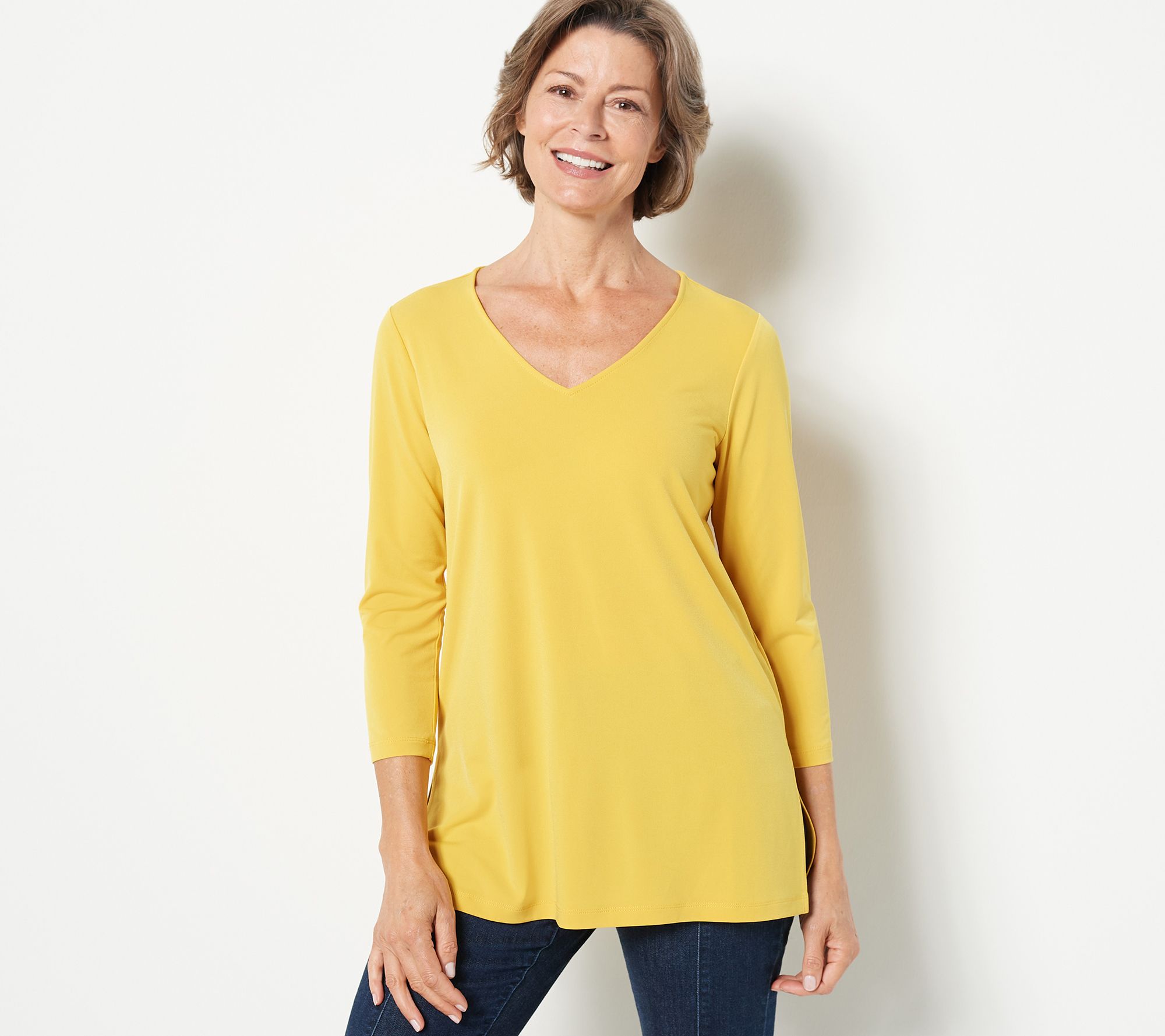 Susan Graver Modern Essentials Regular Liquid Knit Tunic