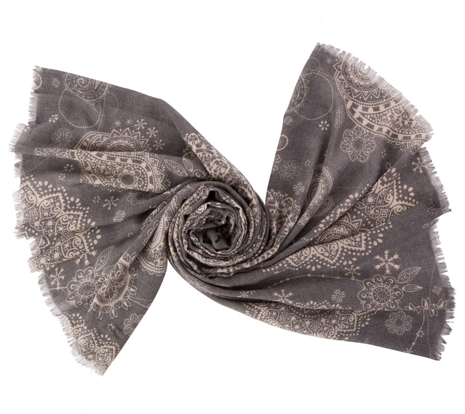 eUty by Glitzhome Stately and Elegant PaisleyPrint ScarfWrap - QVC.com