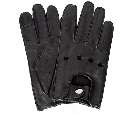 Karla Hanson Women's Leather Touch Screen Driving Gloves