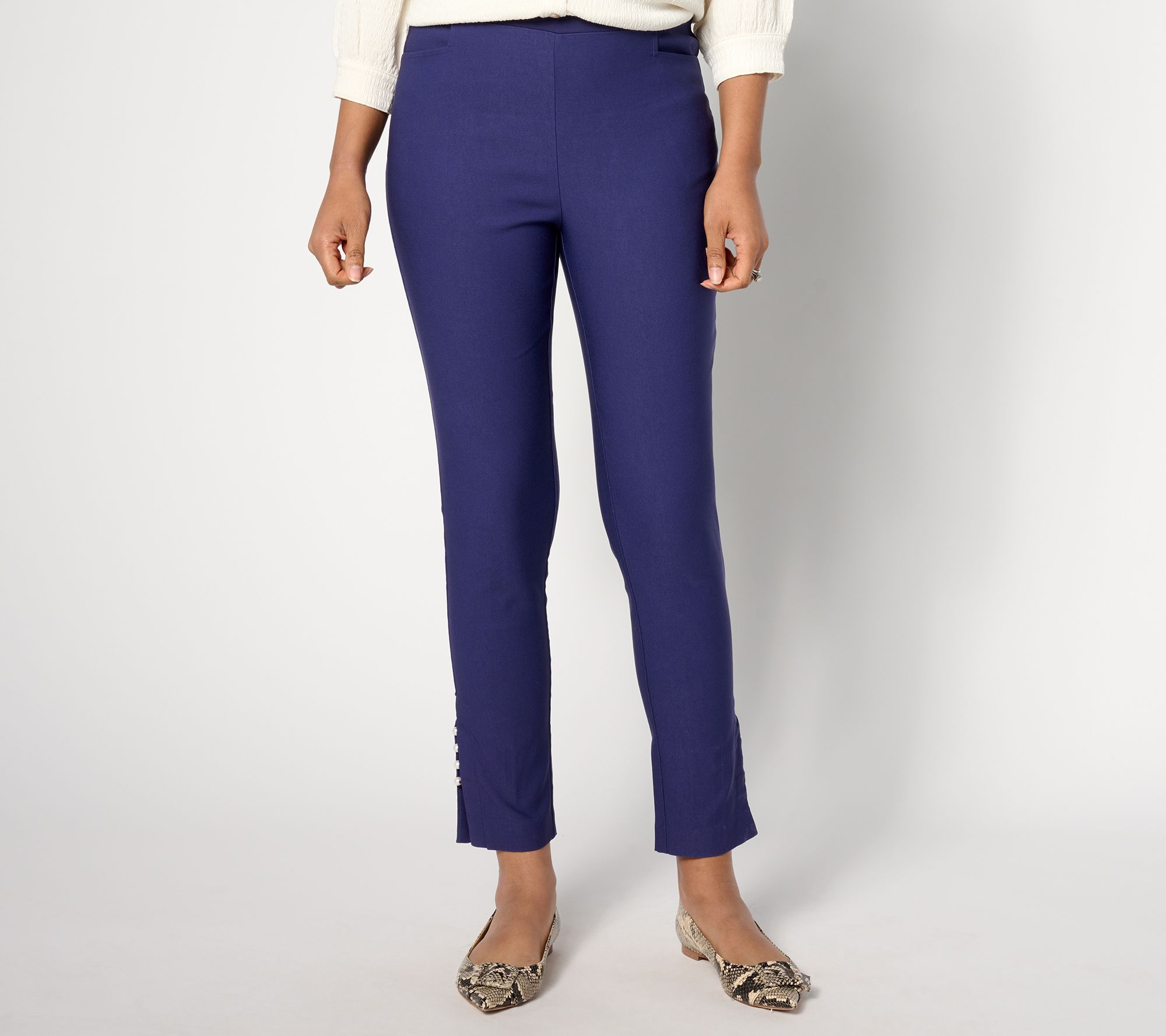 Tall Plus 2X (22W-24W) - No Closure - Ankle Pants 