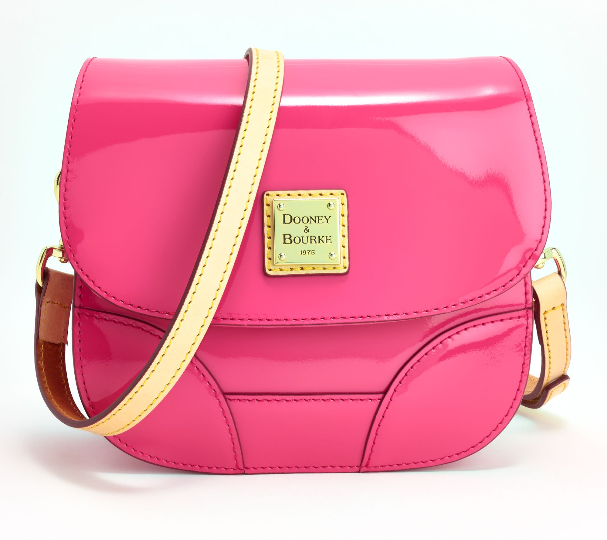 Dooney & Bourke Patent Leather Saddle Bag