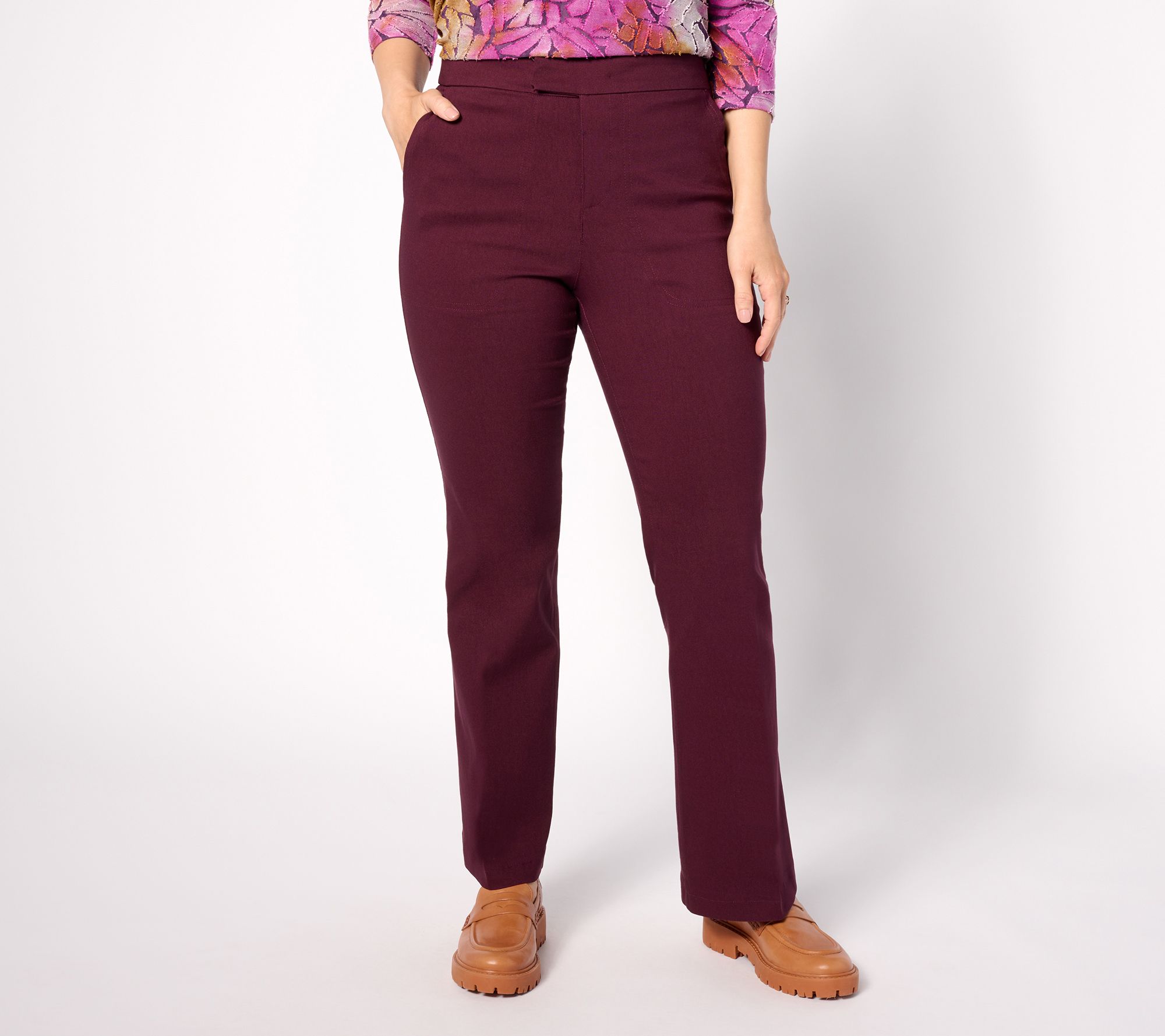 "As Is" LOGO by Lori Goldstein Regular AnyWEAR Stretch Trouser