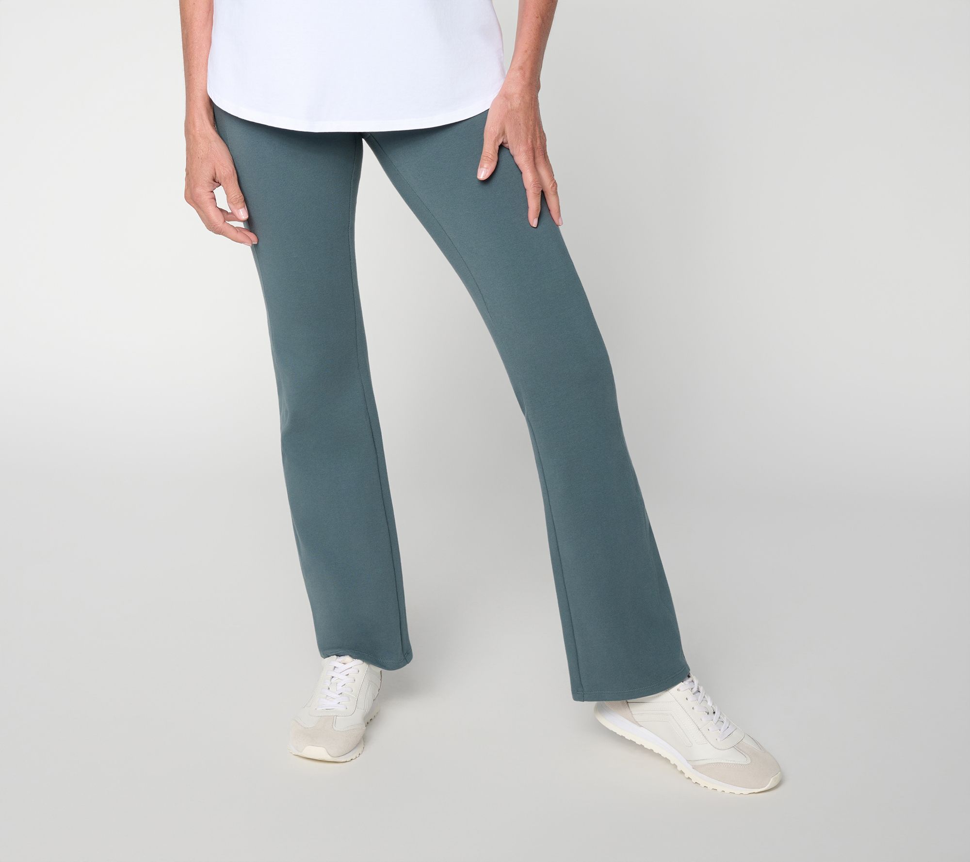 Denim & Co. Active Regular Duo Stretch Lightly Boot Pant w/ Pockets