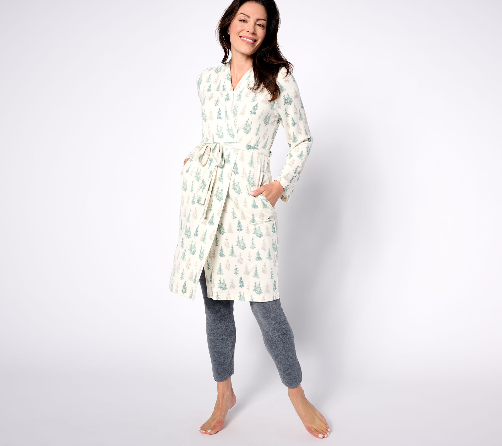 "As Is" Bumblebella by Jill Martin Dreamy Jersey Belted Spa Robe