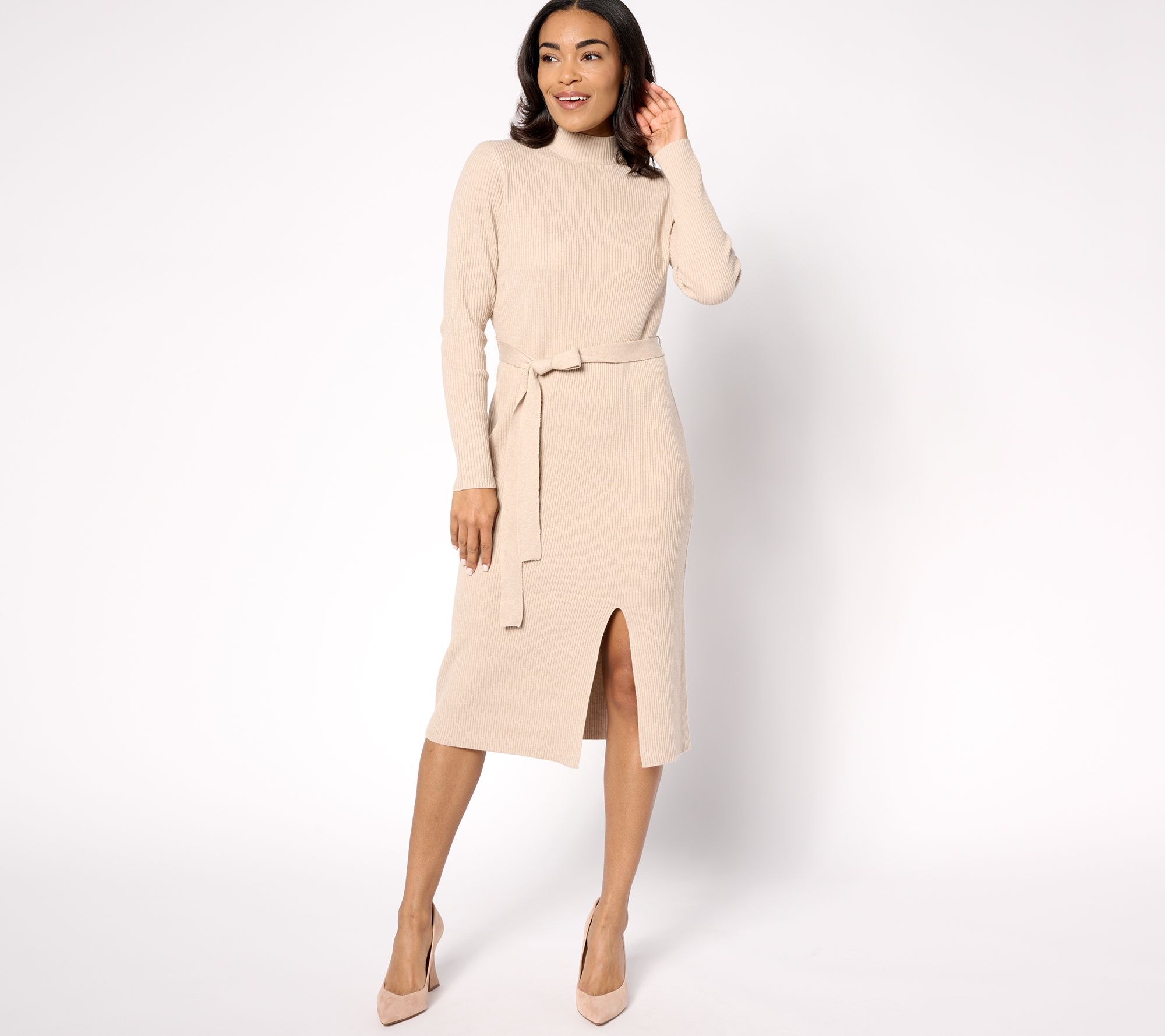 As Is BEAUTIFUL by Lawrence Zarian PetiteMock Neck Dress