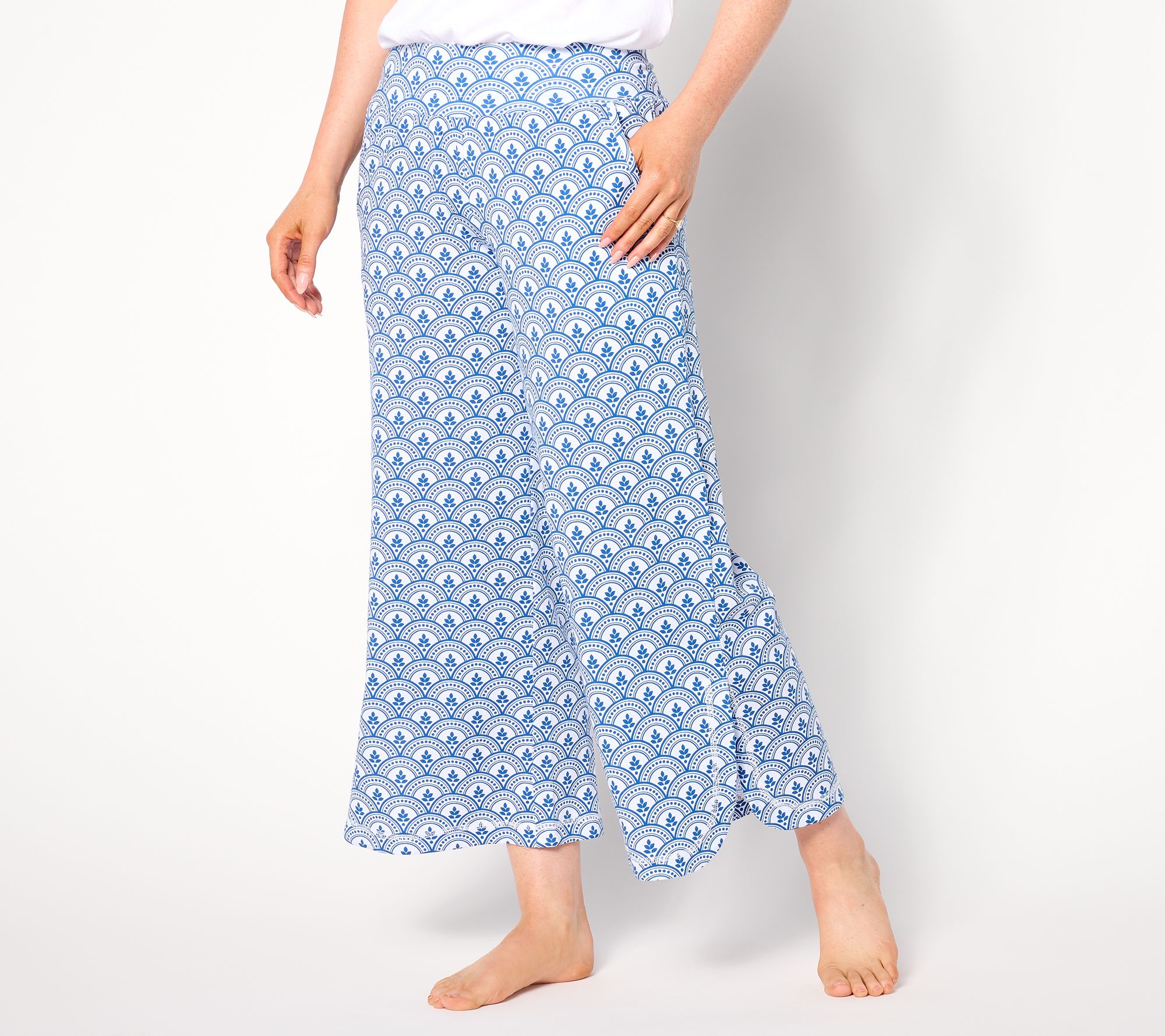 Lug Lounge Cotton Rayon Cropped Pant - Wiffle