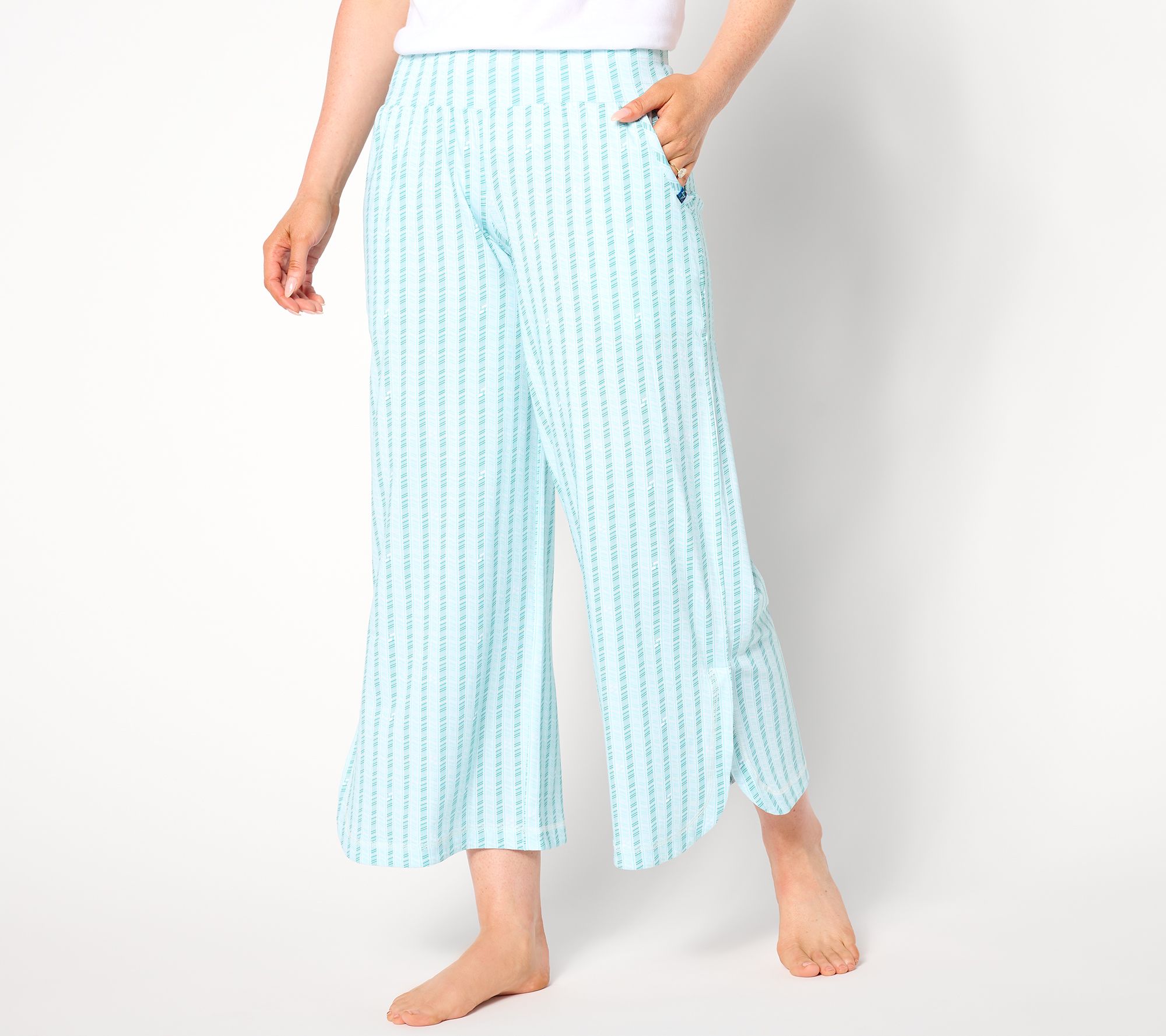 Lug Lounge Cotton Rayon Cropped Pant - Wiffle