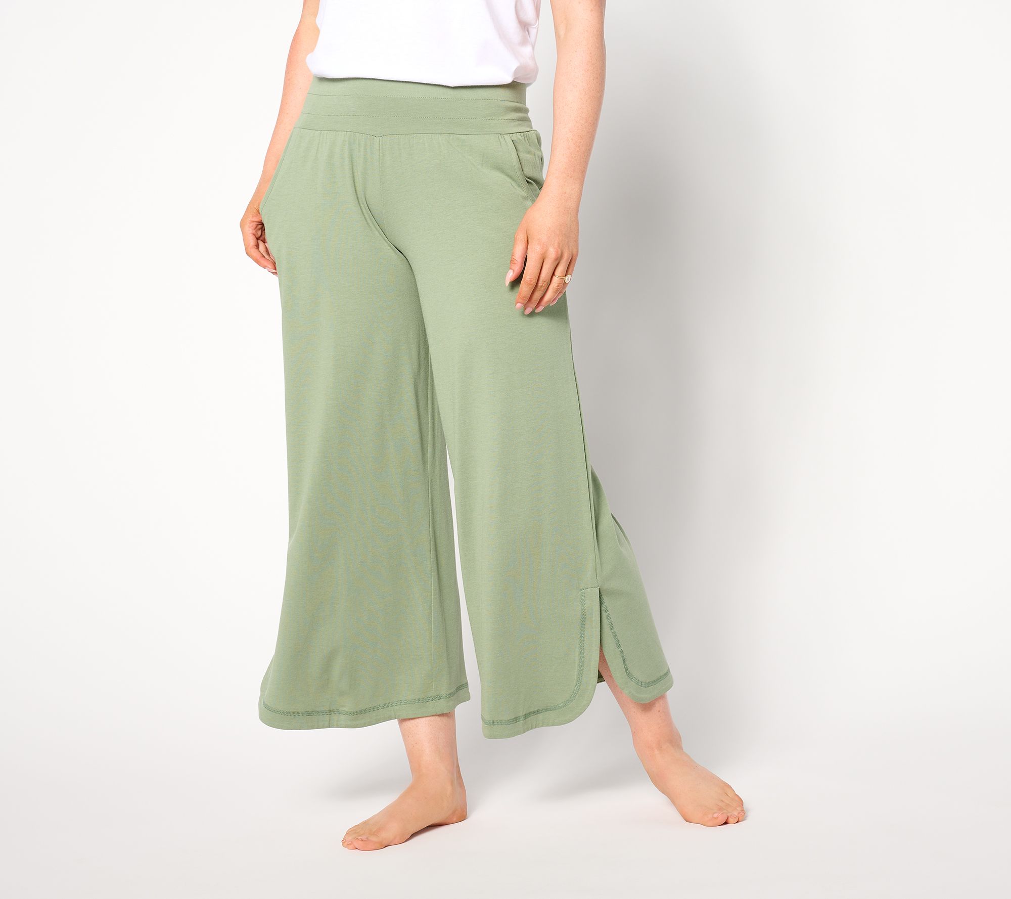 Lug Lounge Cotton Rayon Cropped Pant - Wiffle