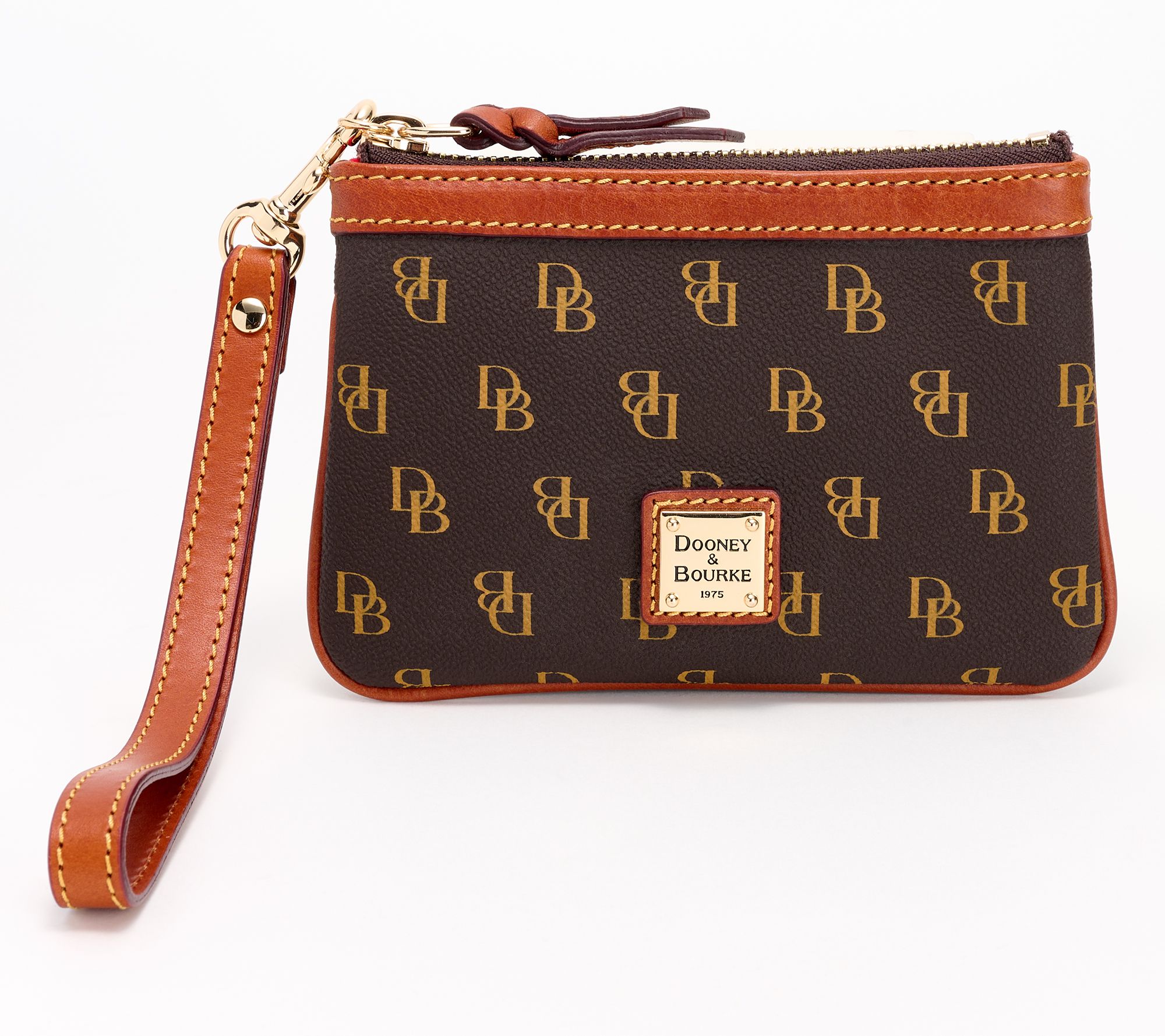Dooney & Bourke Novelty Coated Cotton Coin Pouch Wristlet