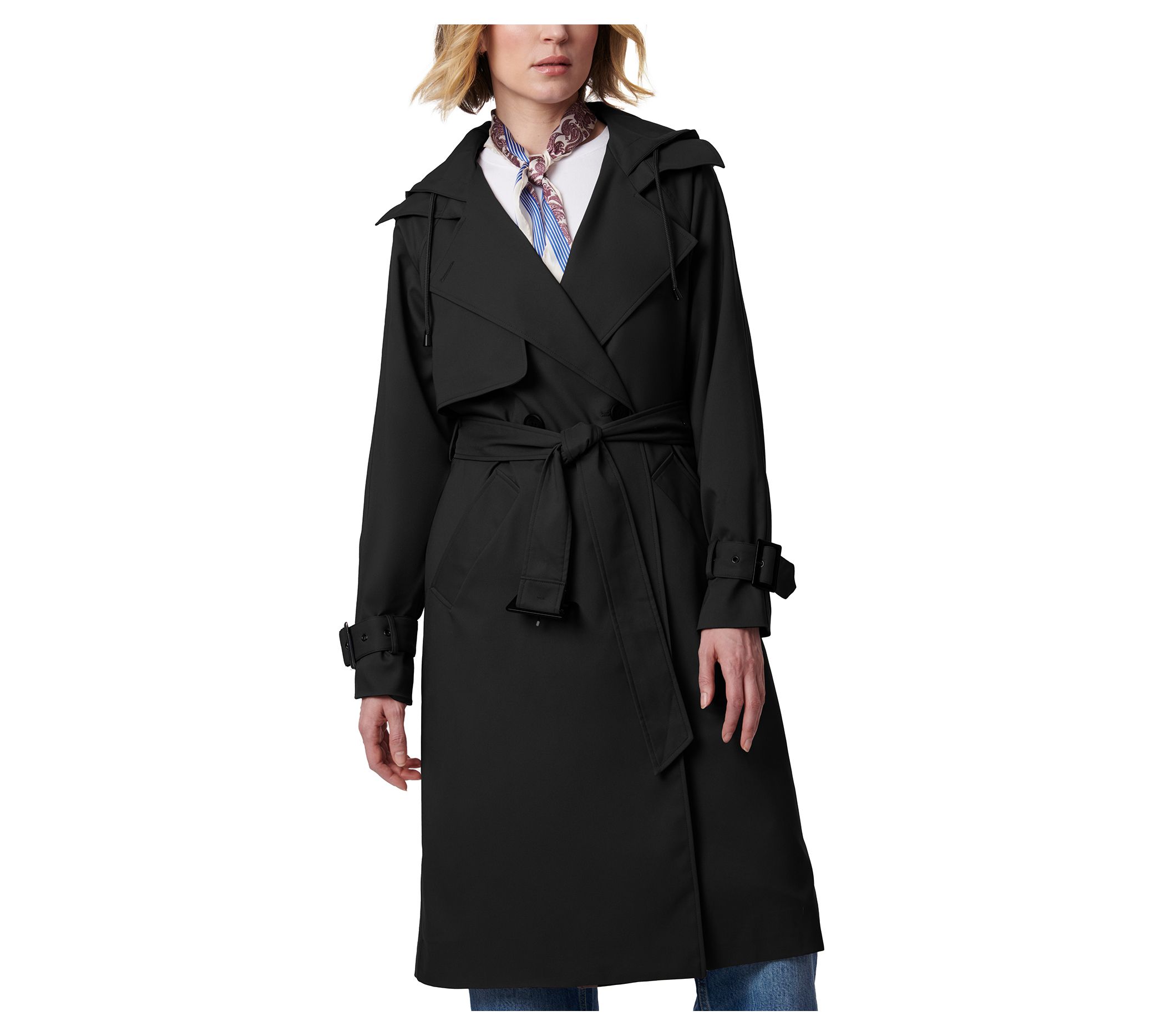 Bernardo Classic Hooded Trench Coat