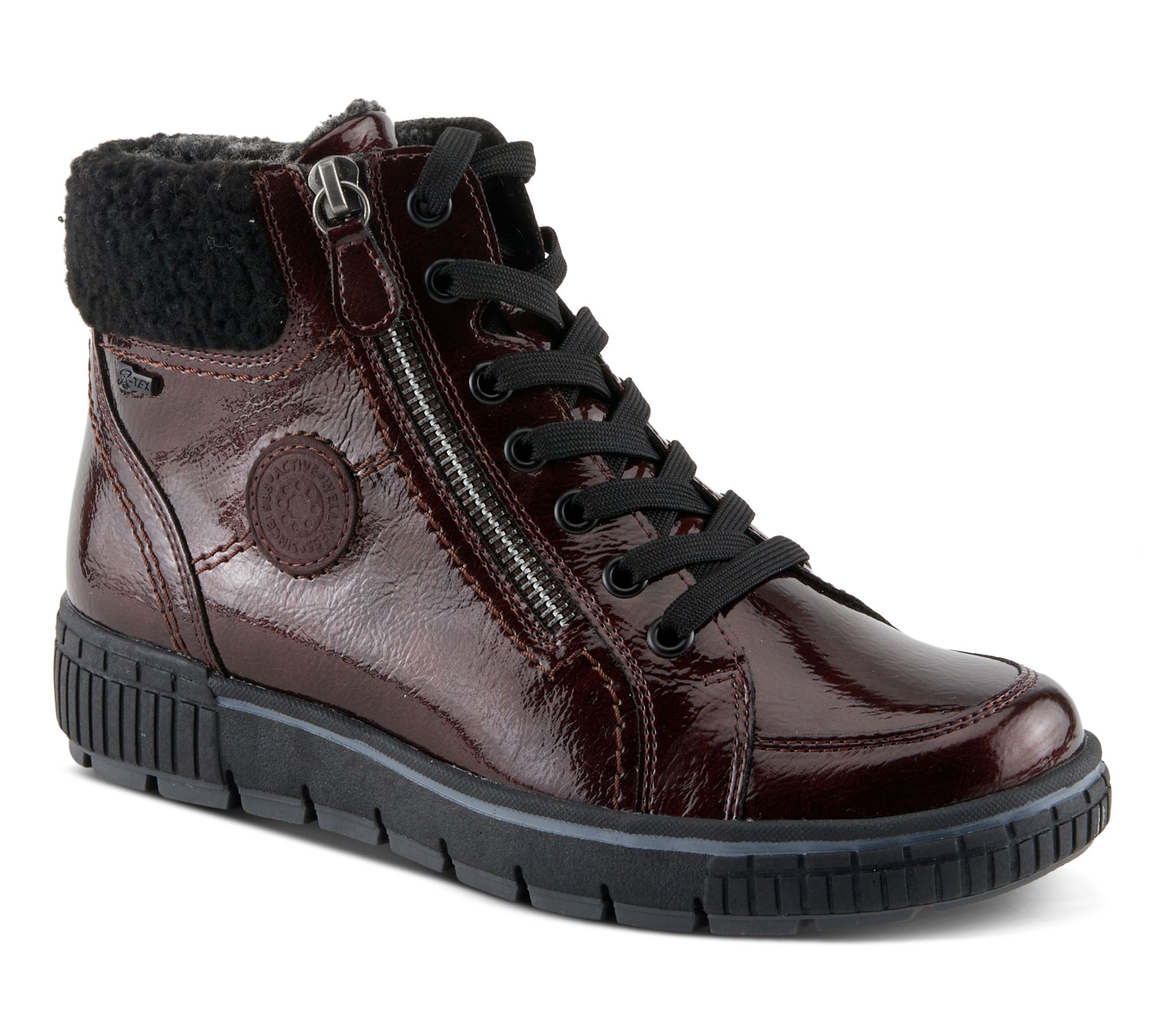 Spring Step Lace-Up Cozy Booties - Alps