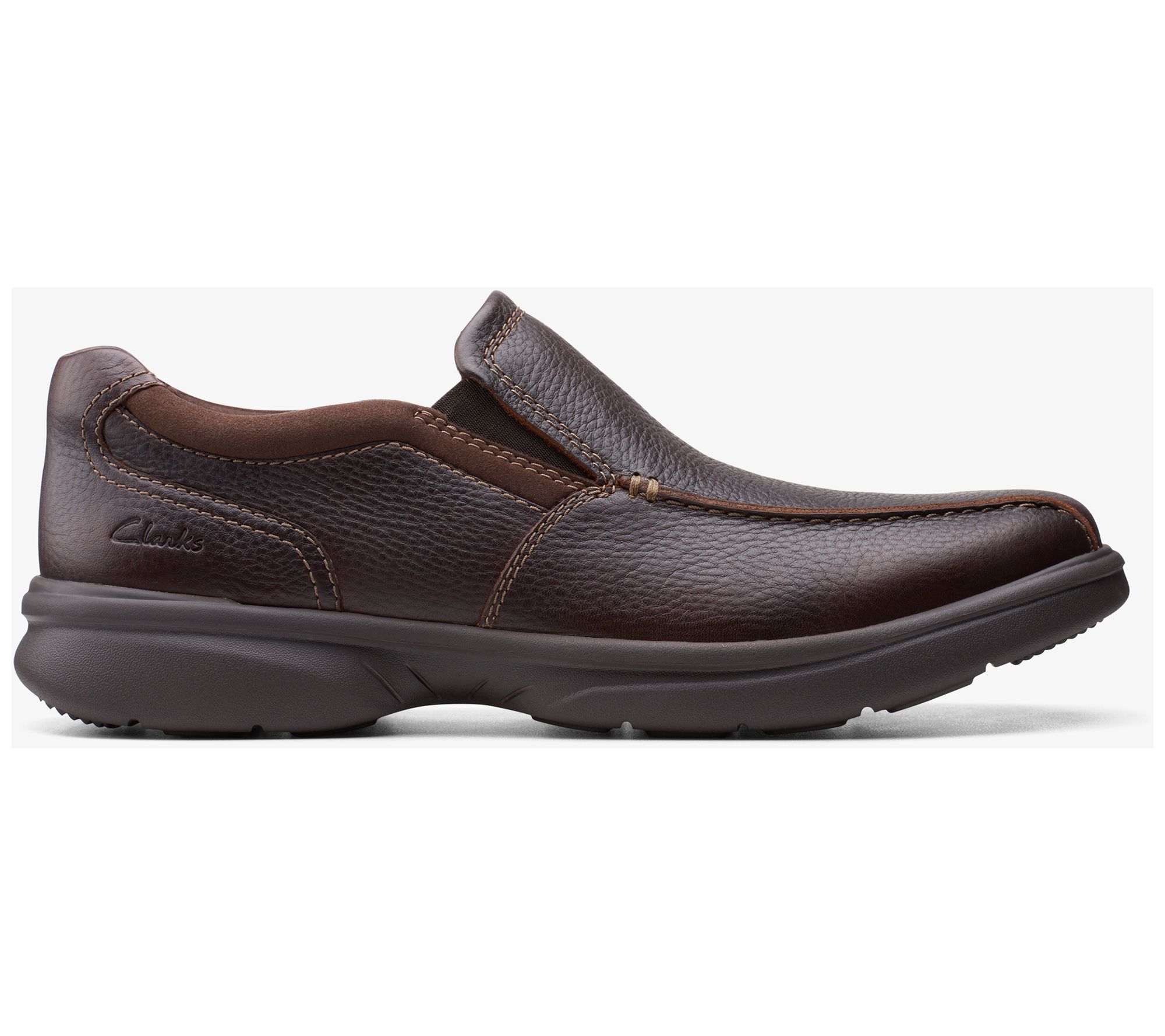 Clarks Collection Men's Leather Slip On-BradleyStep