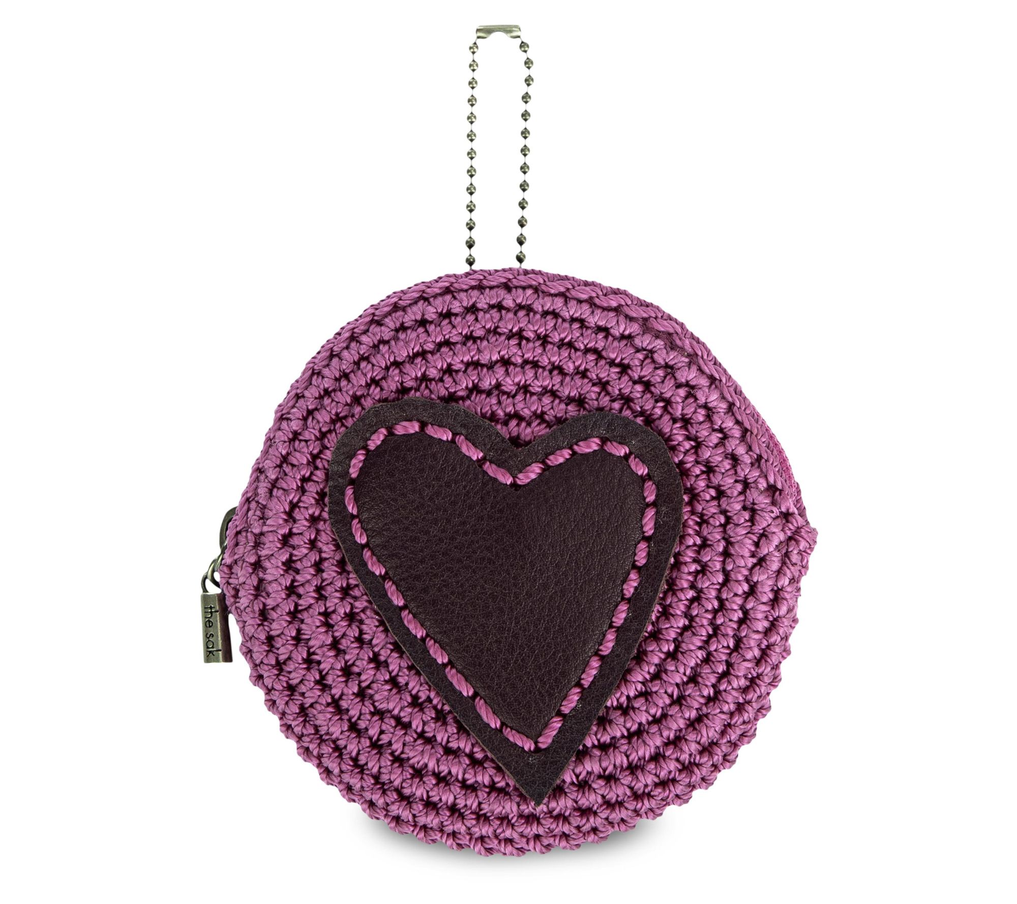 The Sak Circle Crochet Small Coin Pouch Bag Charm