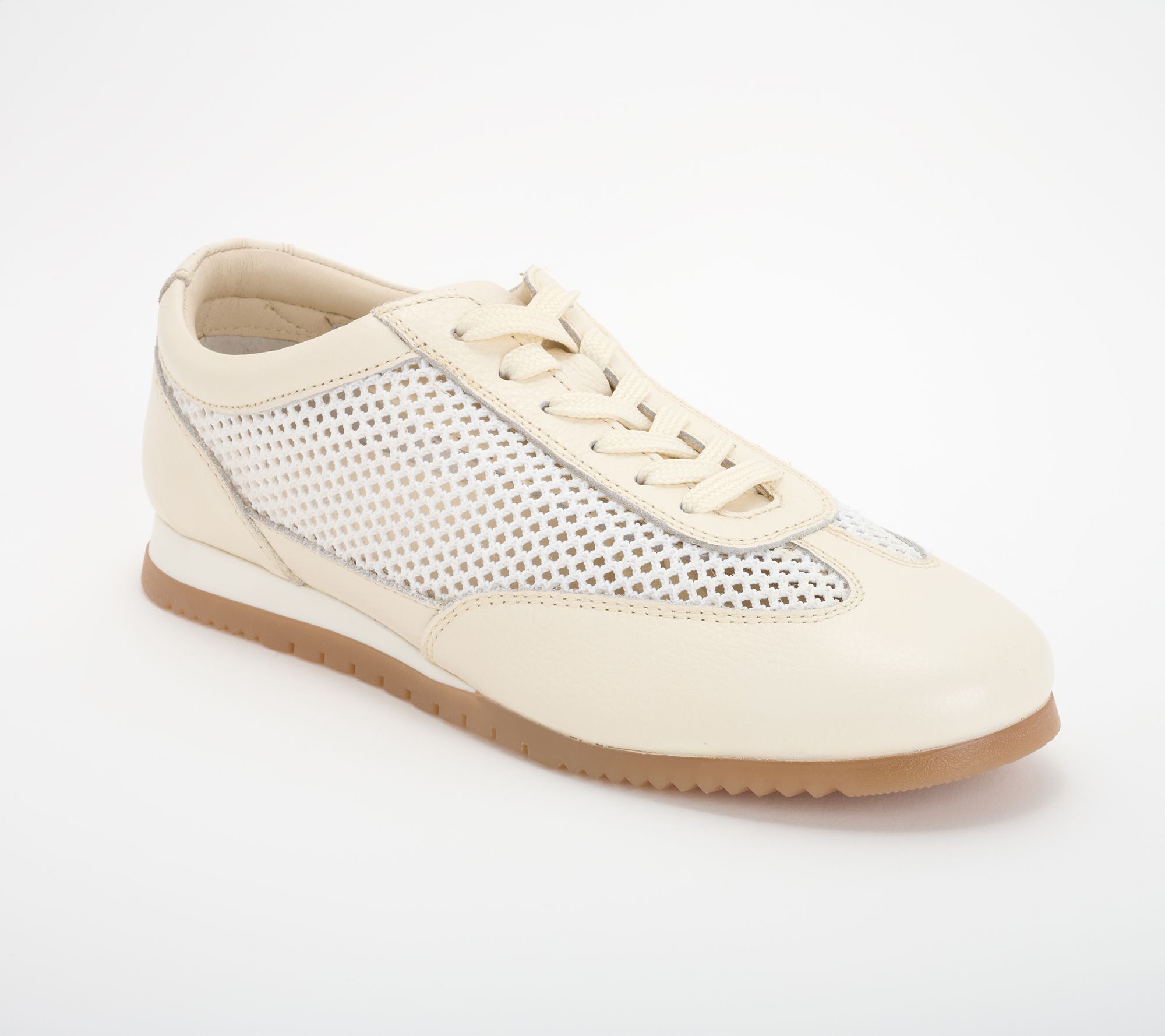 Seychelles Leather Perforated Lace Up Sneaker -Naples