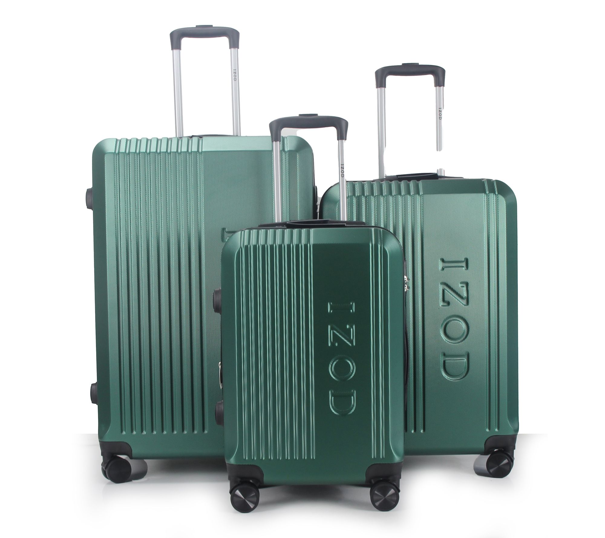 IZOD Zane Expandable ABS 3-Piece Luggage Set -20/24/28"