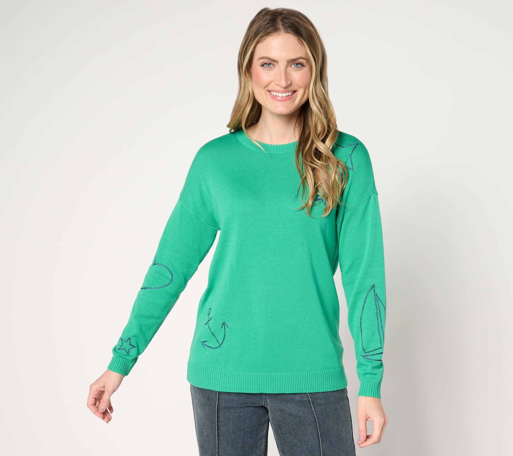 "As Is" Belle by Kim Gravel Drop It Like Its Yacht Sweater