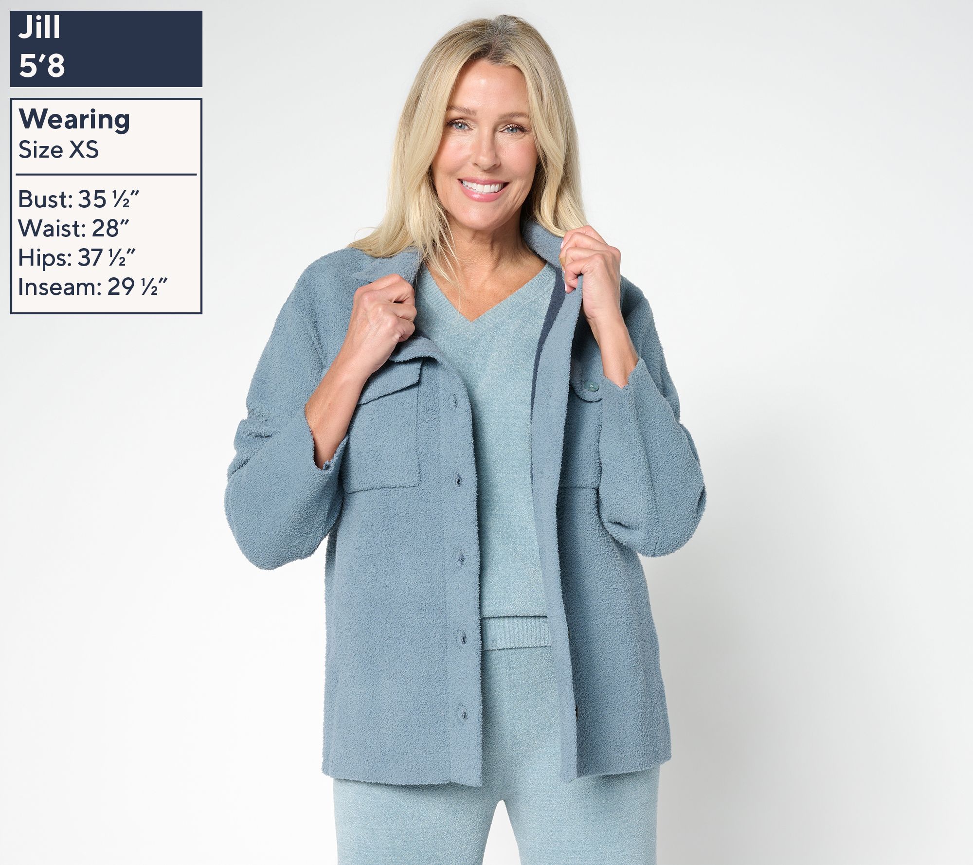 Barefoot Dreams CozyChic Double Knit Jacket - QVC.com