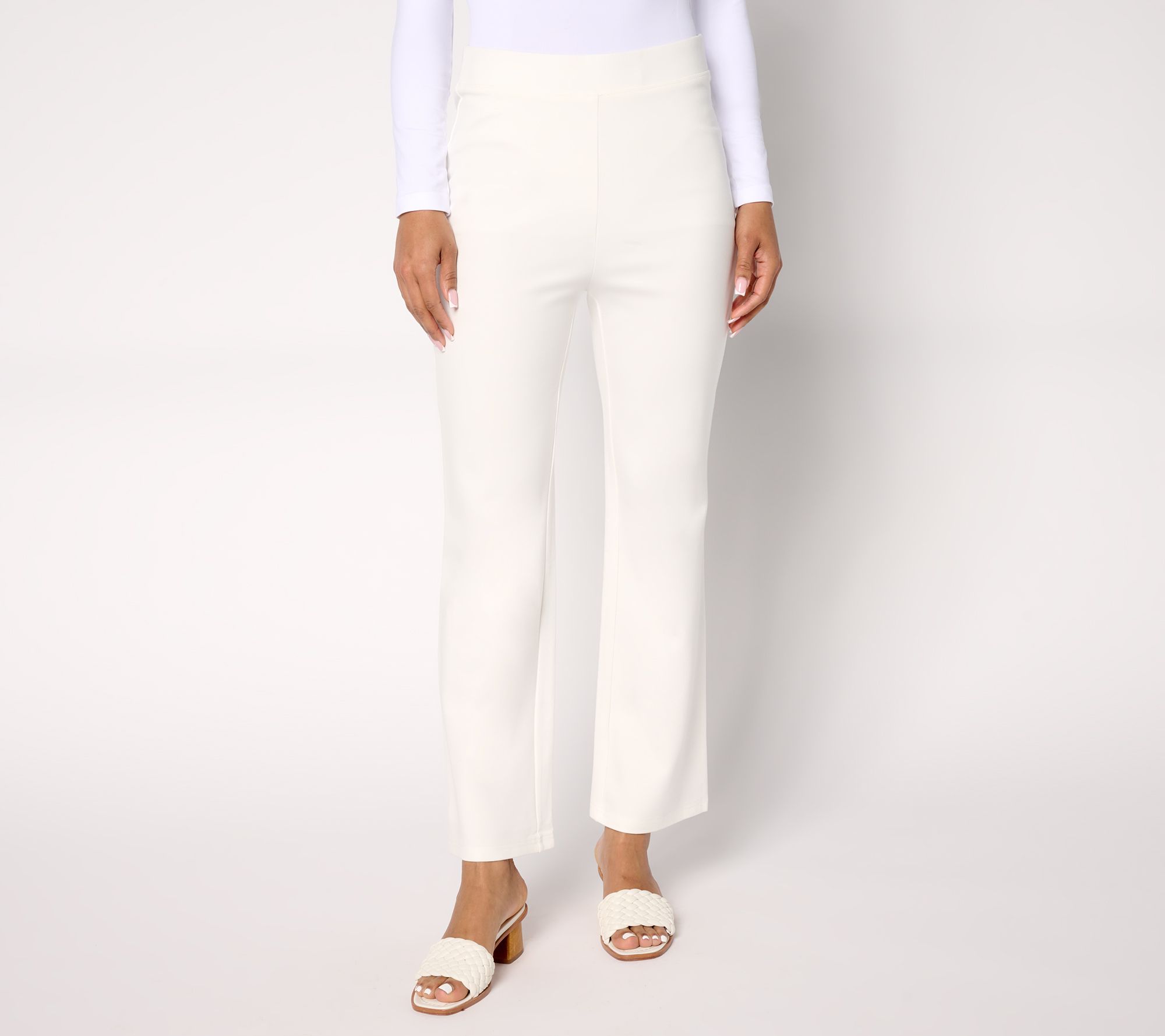 "As Is" nicole by Nicole Miller Reg Pull On Sculpted Ponte Pants