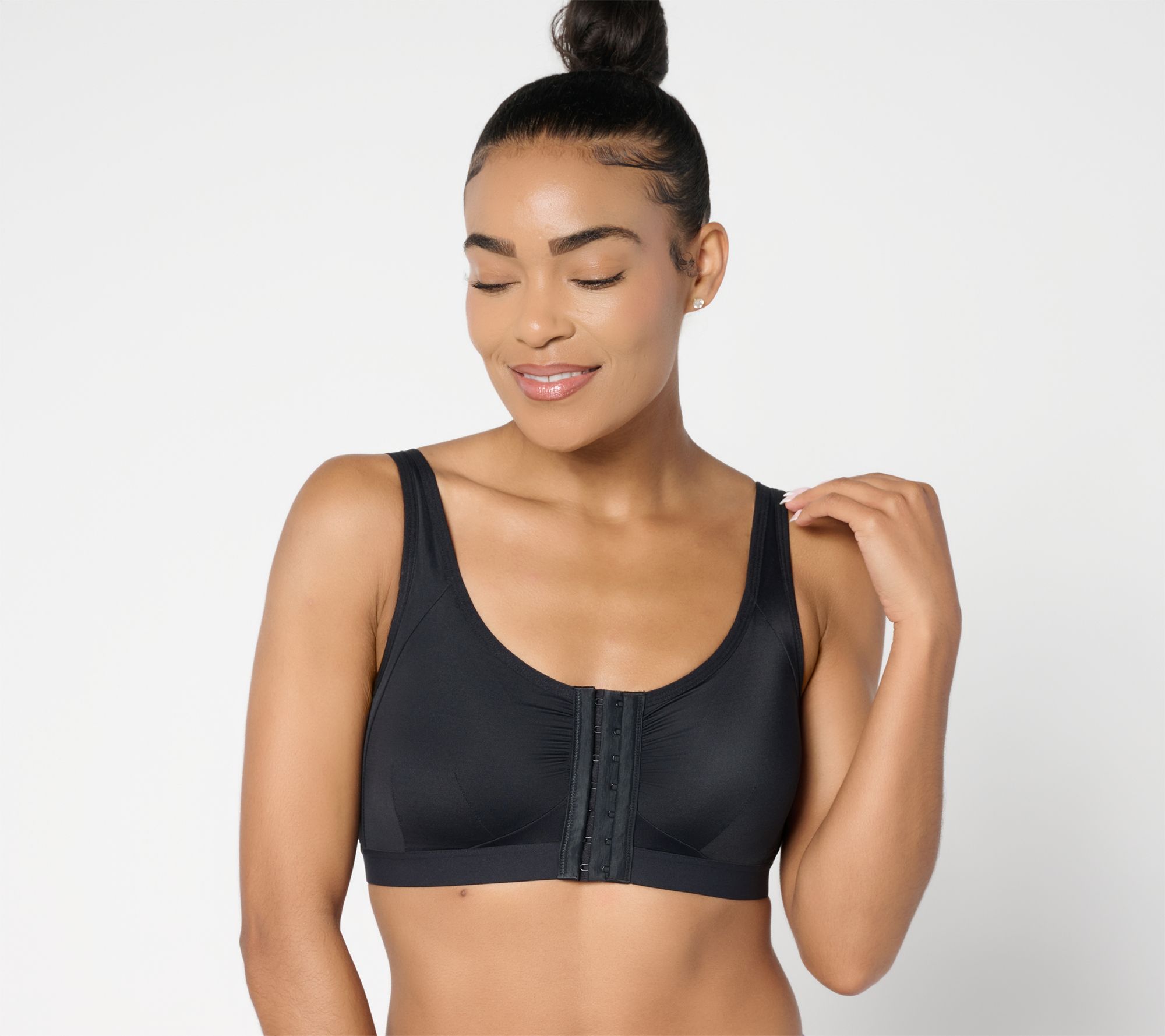 "As Is" AnyBody Intimates Lycra Front Closure Wirefree Bra