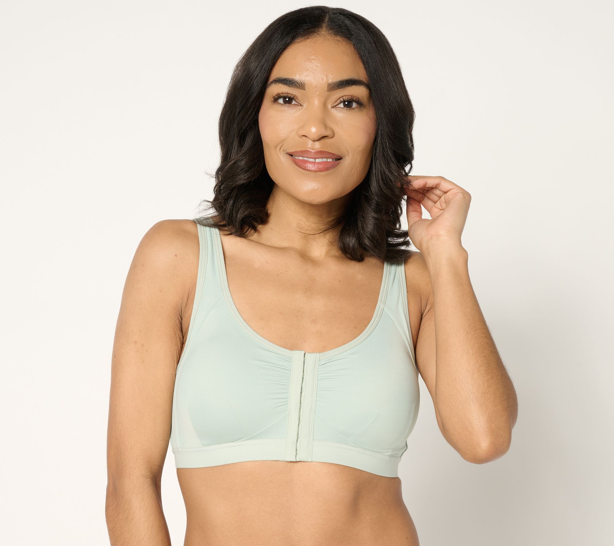"As Is" AnyBody Intimates Lycra Front Closure Wirefree Bra