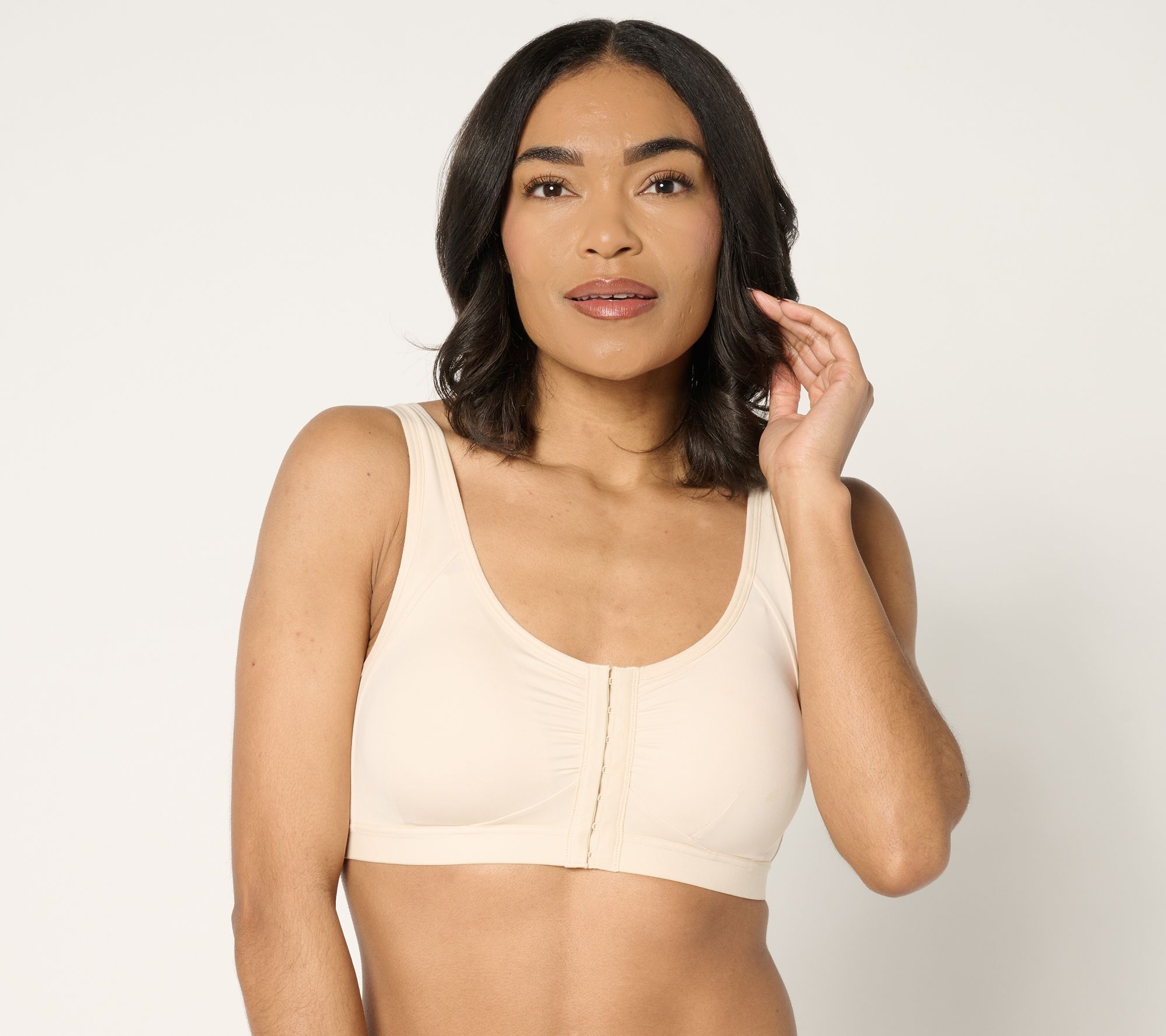 "As Is" AnyBody Intimates Lycra Front Closure Wirefree Bra