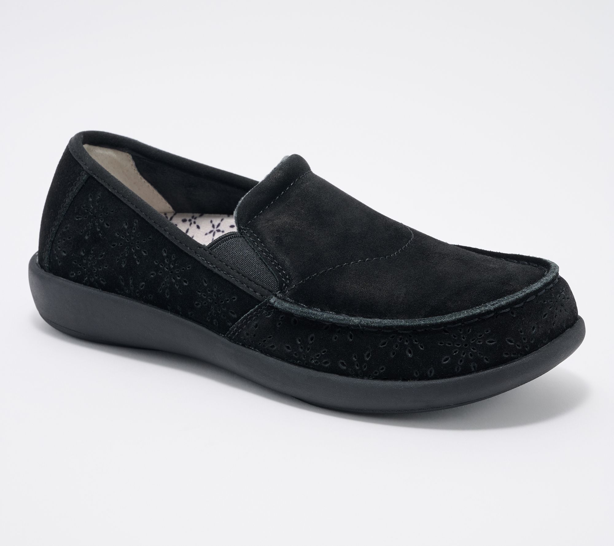 Revitalign Orthotic Suede Slip-ons Siesta Twilight