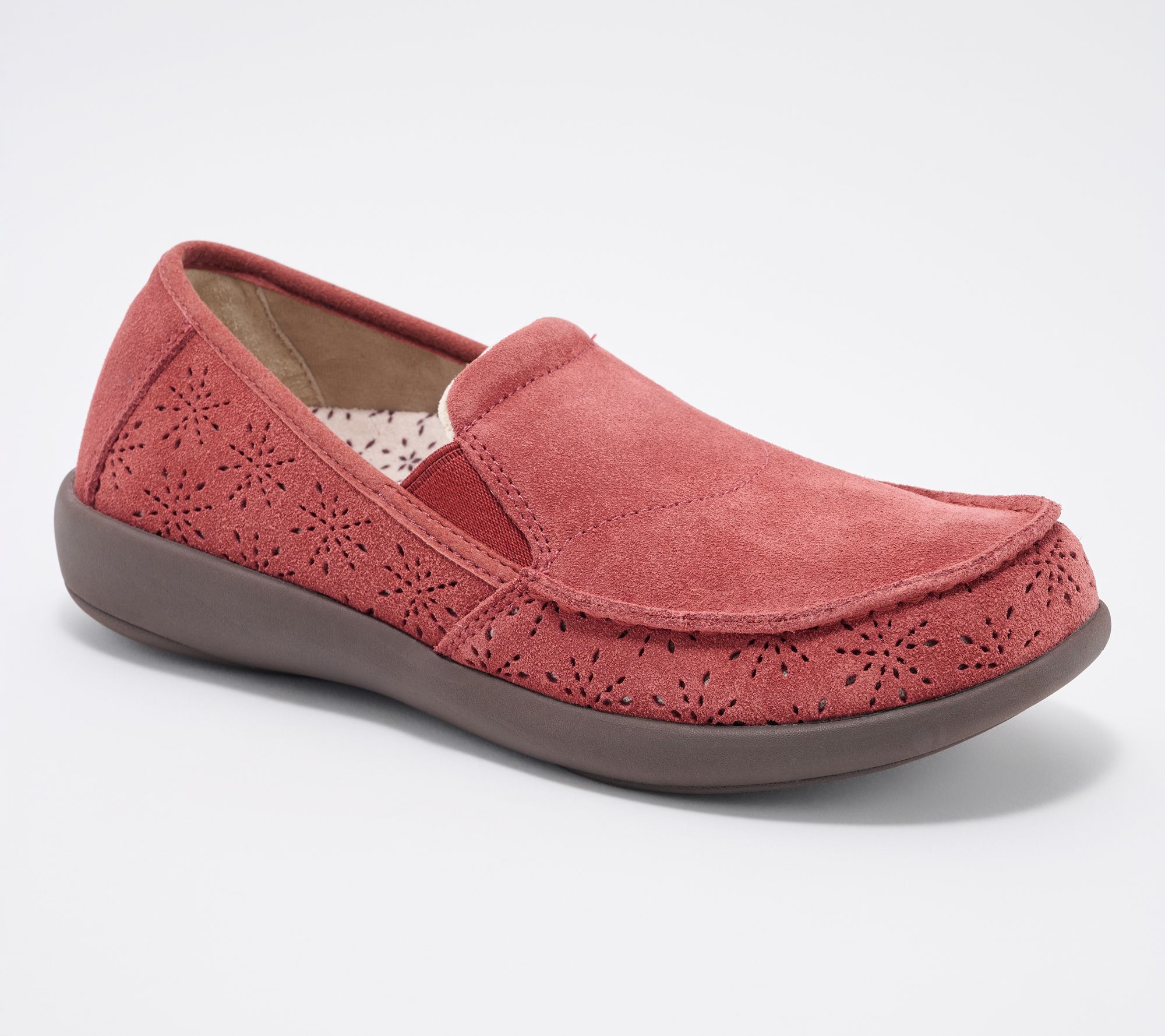 Revitalign Orthotic Suede Slip-ons Siesta Twilight