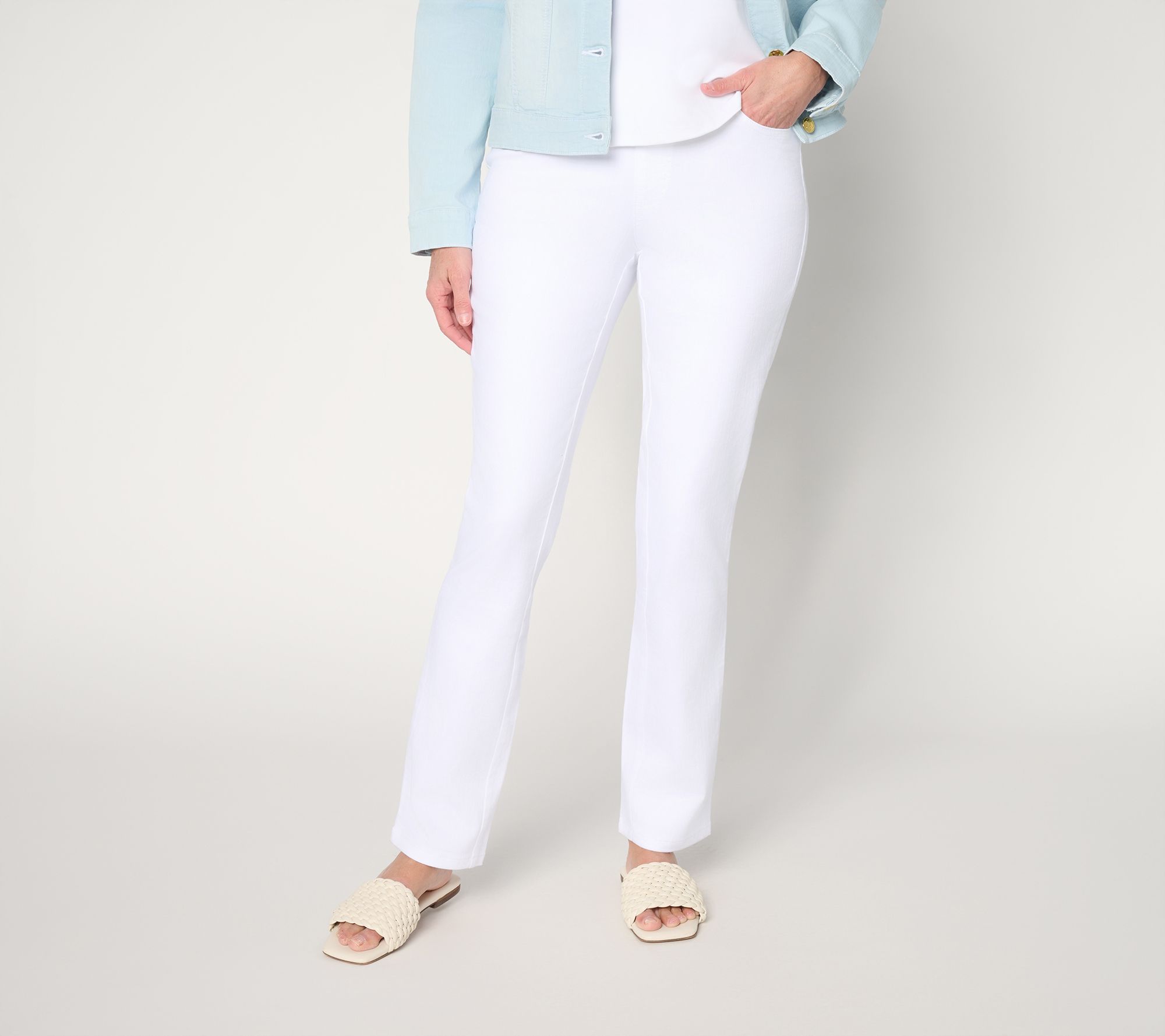 Belle by Kim Gravel Regular Primabelle Twill Straight Leg Jean