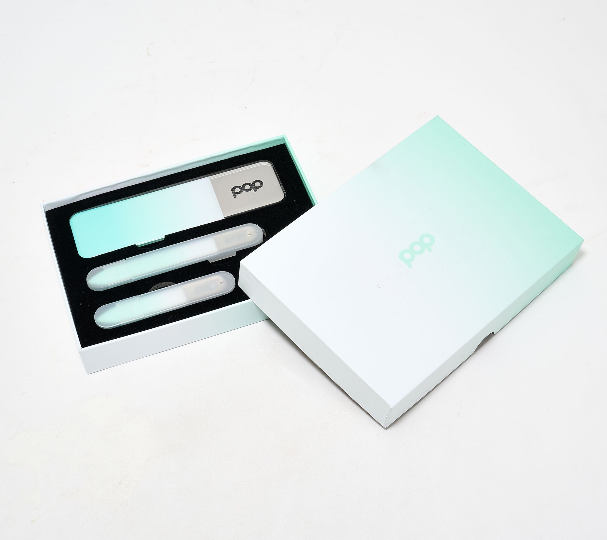 Pop Sonic Nano-Glass Manicure & Pedicure File 3pc Gift Set