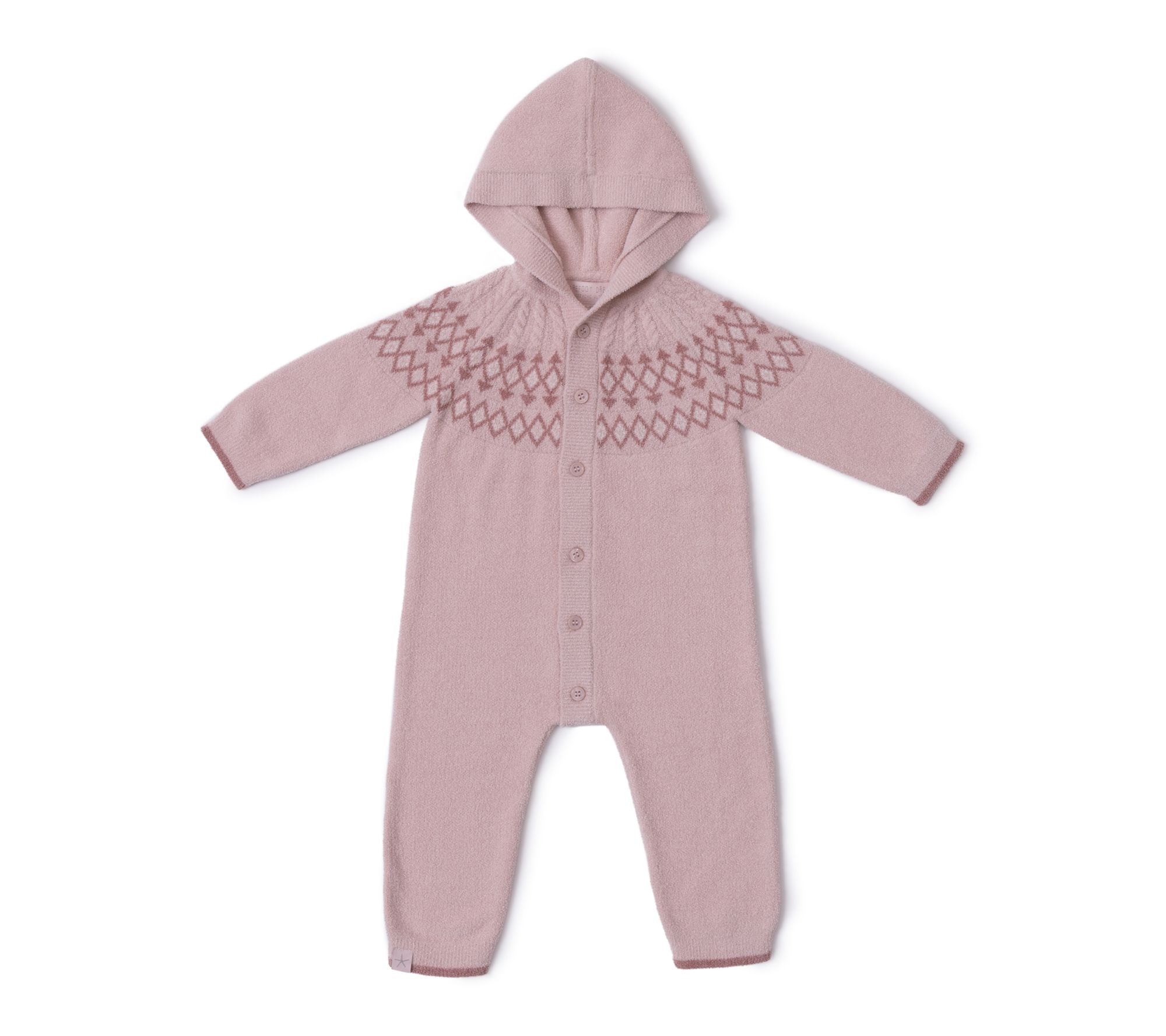 Barefoot Dreams CozyChic Ultra Lite Baby Fair Isle Onesie