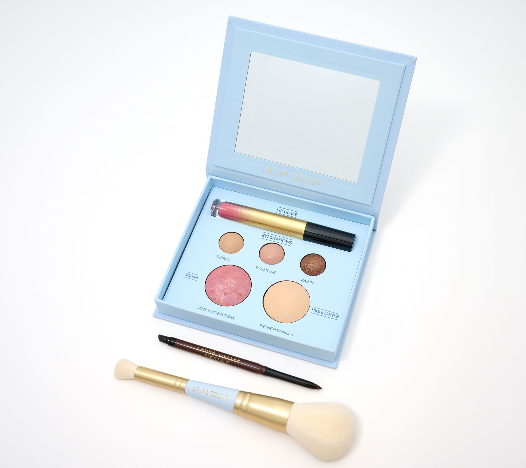  Laura Geller Baked Face Lip & Eye Collection w/ Brush