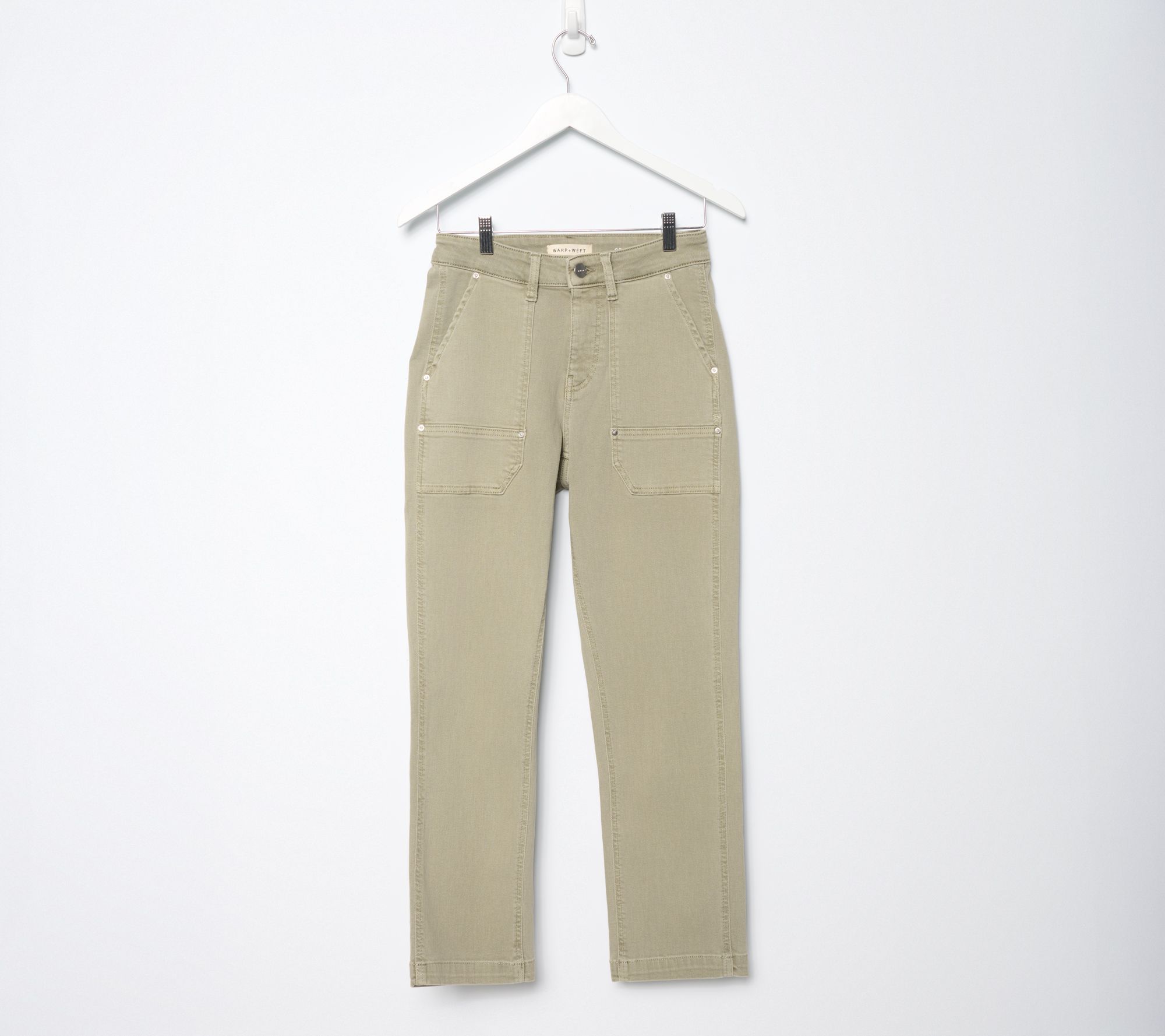 Warp & Weft Jet Set Stretch Utility Straight-Leg Leg Jeans