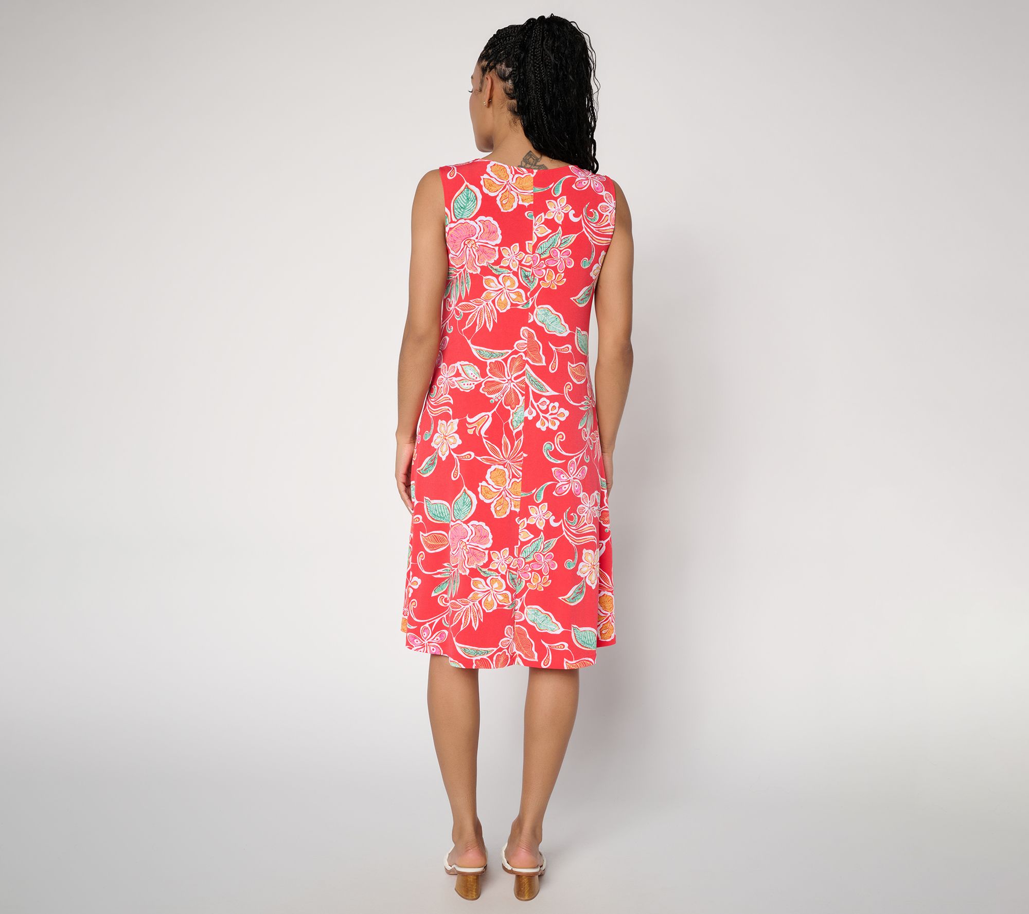 qvc susan graver liquid knit dresses Susan Graver Liquid Knit A-Line Dress in Prints or Solids