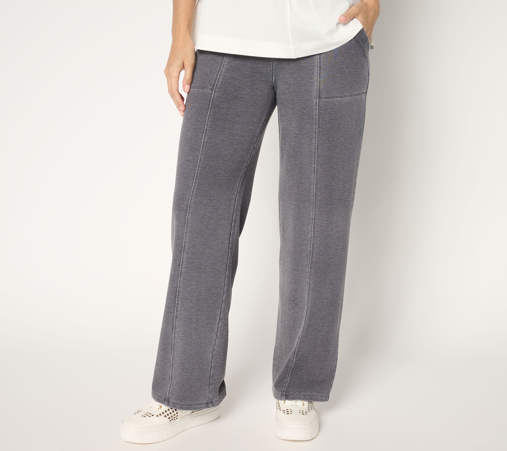 "As Is" LOGO by Lori Goldstein Pet Full Length Pull On Knit Pants