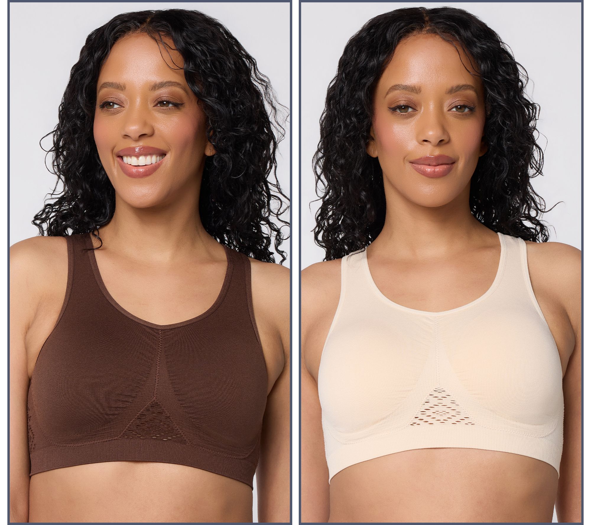 Anybody Seamless Lycra Adaptiv Open Stitch Bra Set of 2