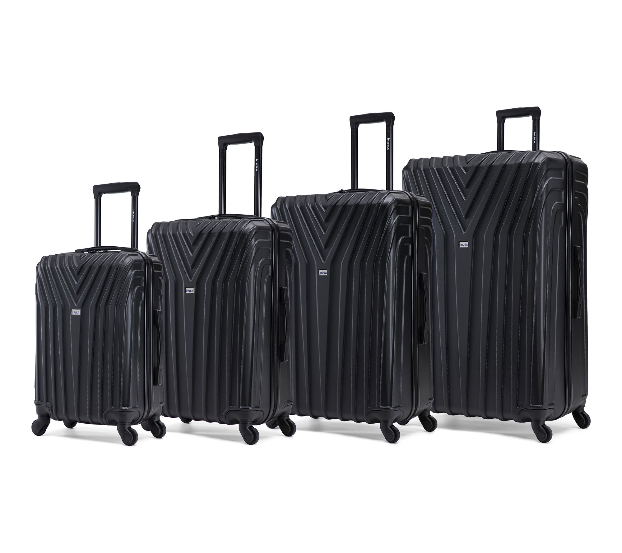 全巻セット LVS InUSA Vasty Lightweight Hardside Spinner 4 Piece Luggage Set - QVC.com