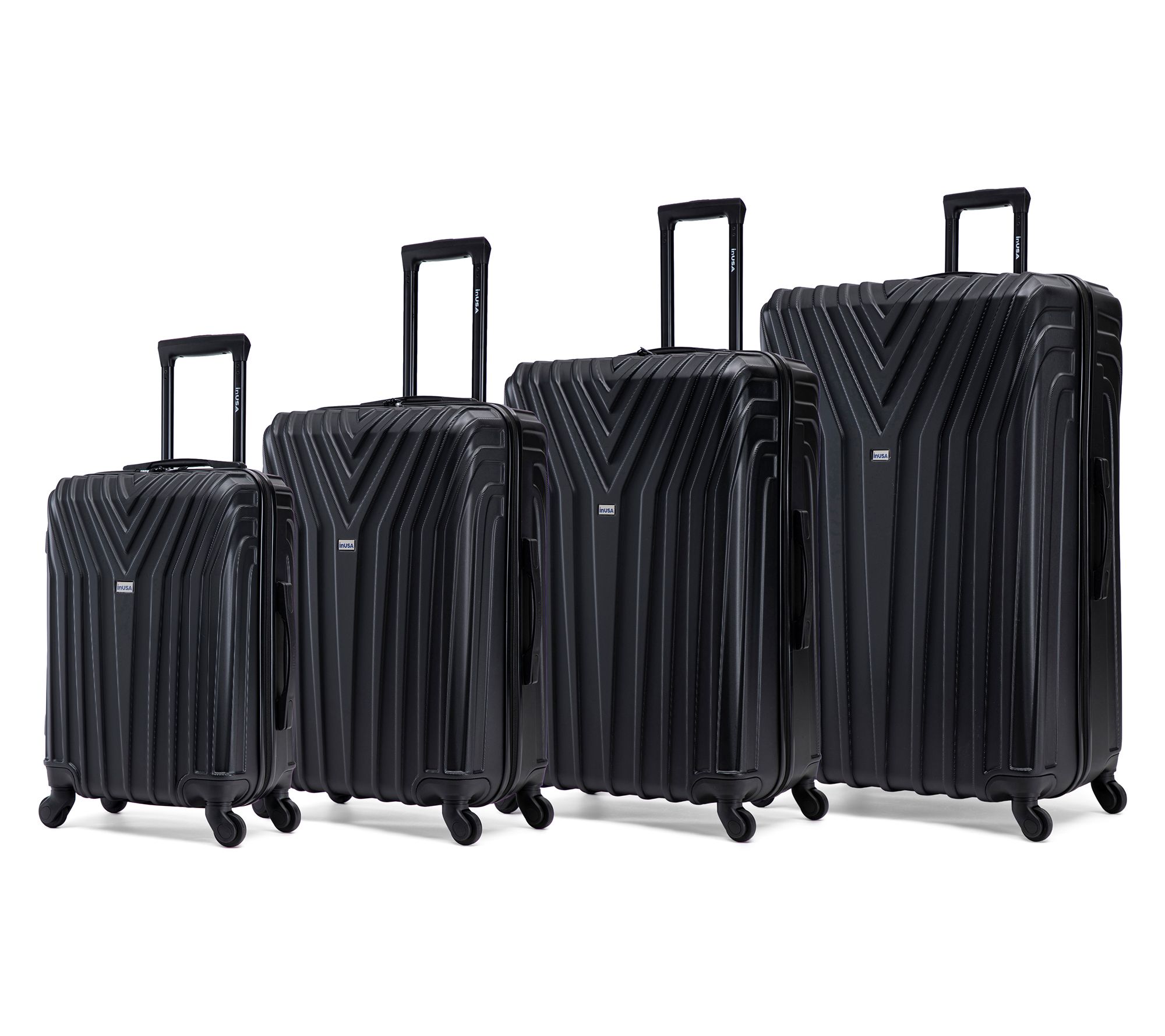 InUSA Vasty Lightweight Hardside Spinner 4 Piece Luggage Set
