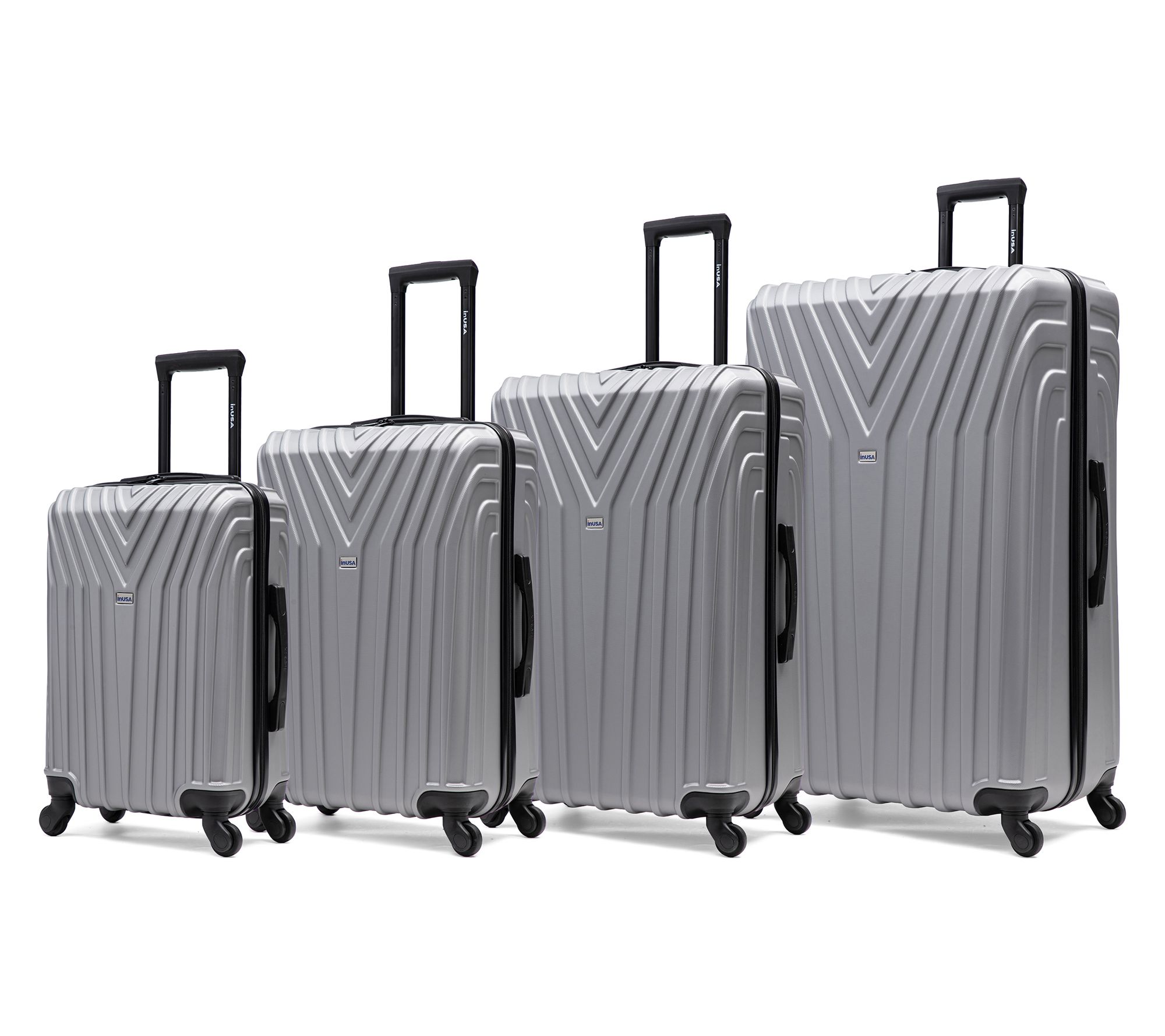 InUSA Vasty Lightweight Hardside Spinner 4 Piece Luggage Set