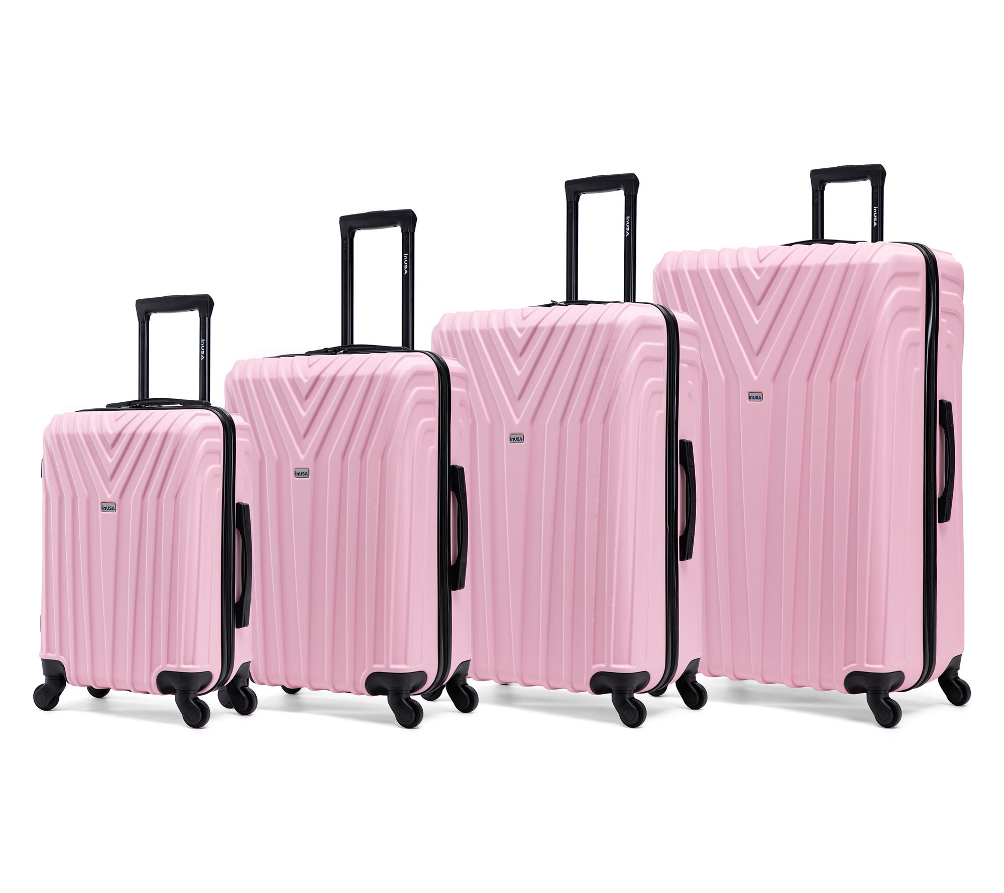 InUSA Vasty Lightweight Hardside Spinner 4 Piece Luggage Set