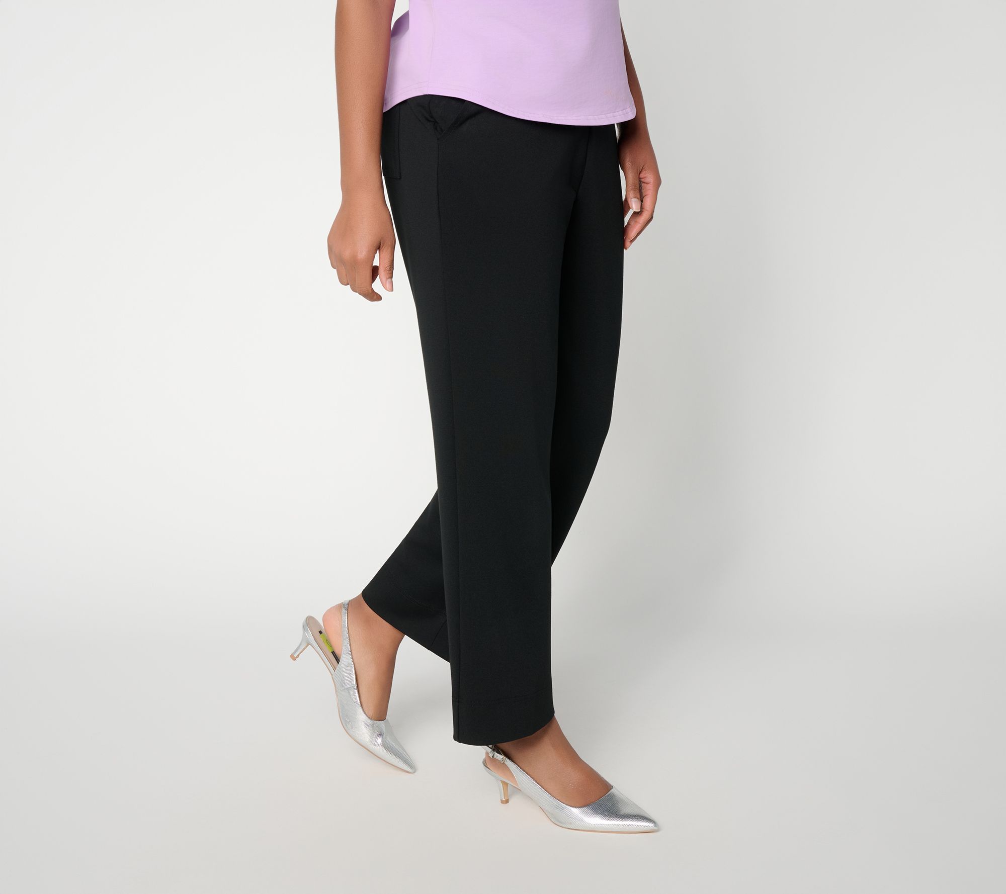 "As Is" by Stacy London Petite Wide Leg City Pants