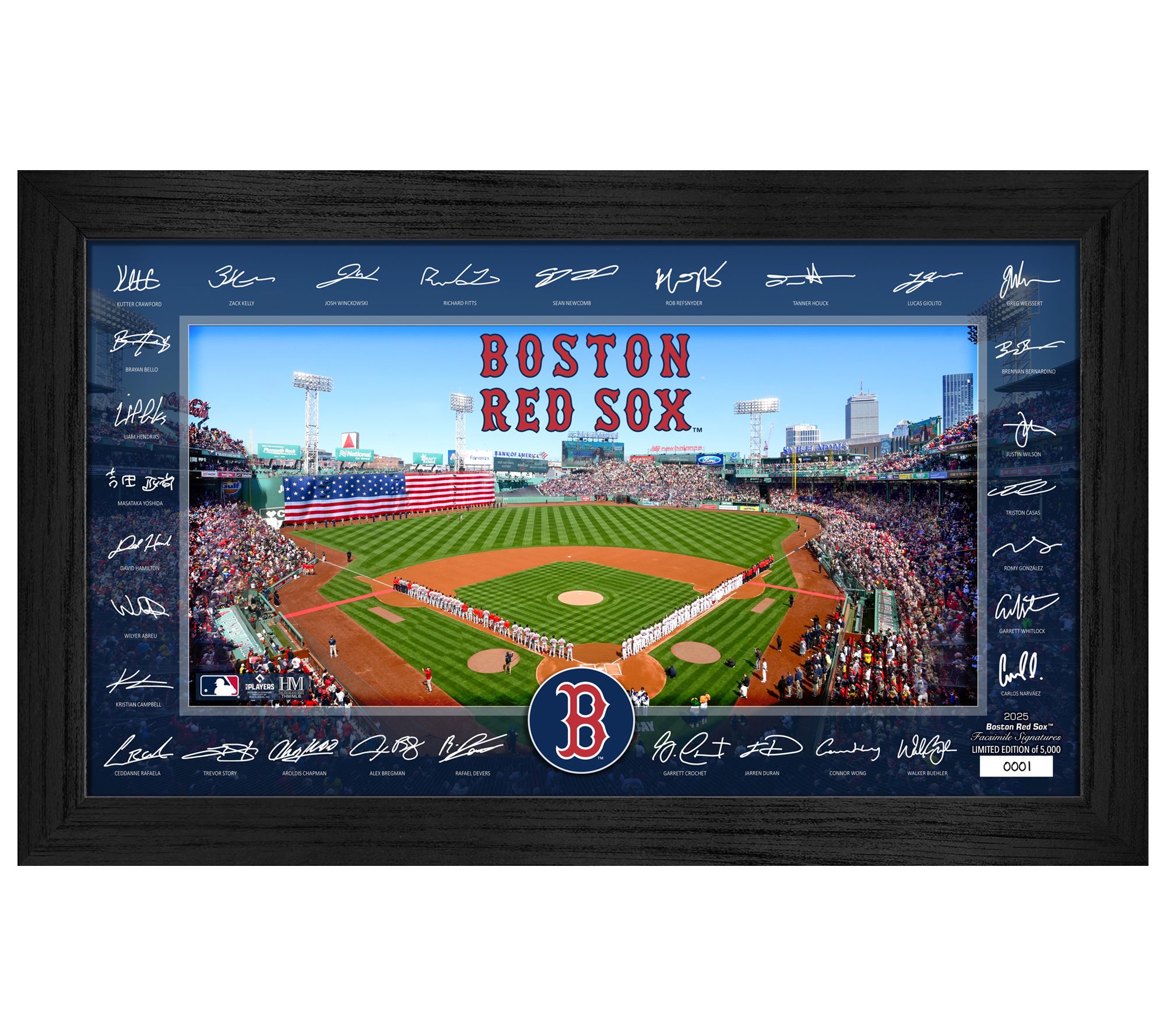 Highland Mint Boston Red Sox 2025 Signature Field Frame